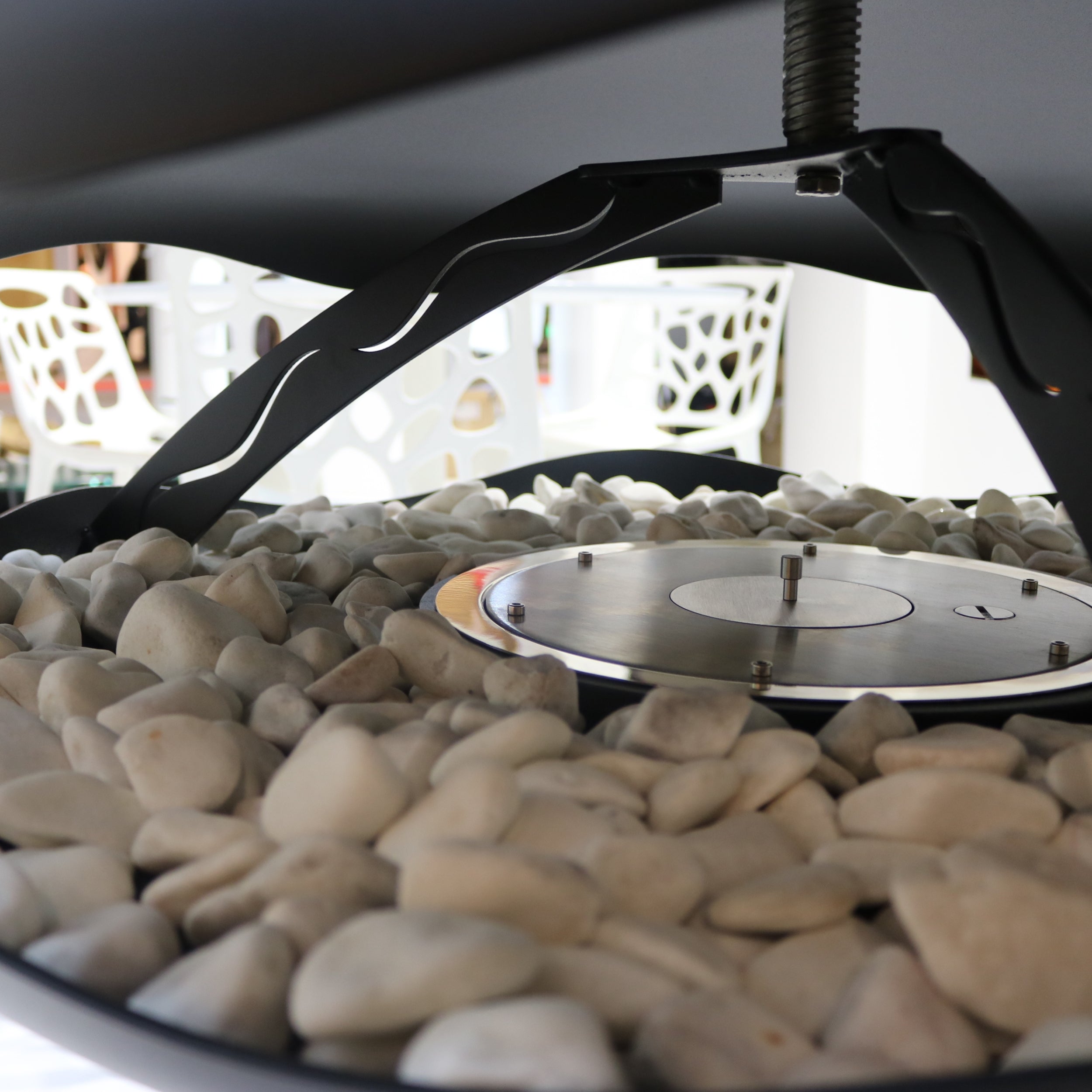 GlammFire Premium Perola Suspended Bioethanol Fireplace