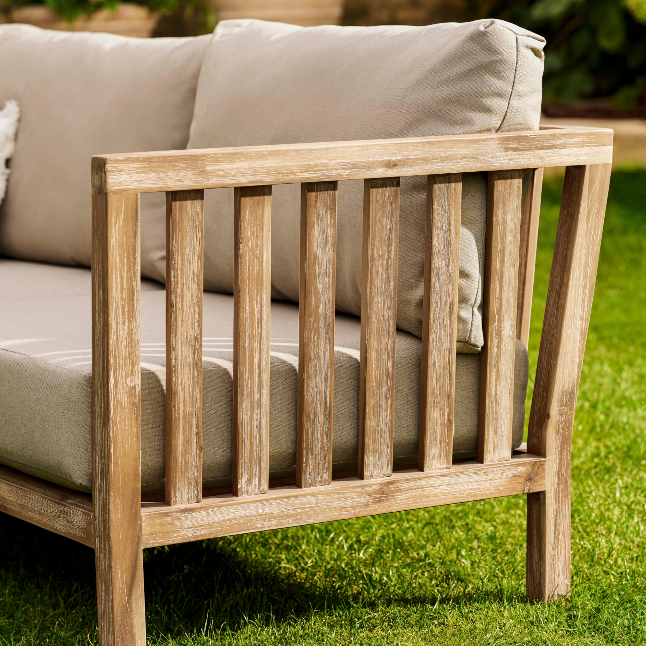 Porthallow Corner Sofa Set – Acacia Wood