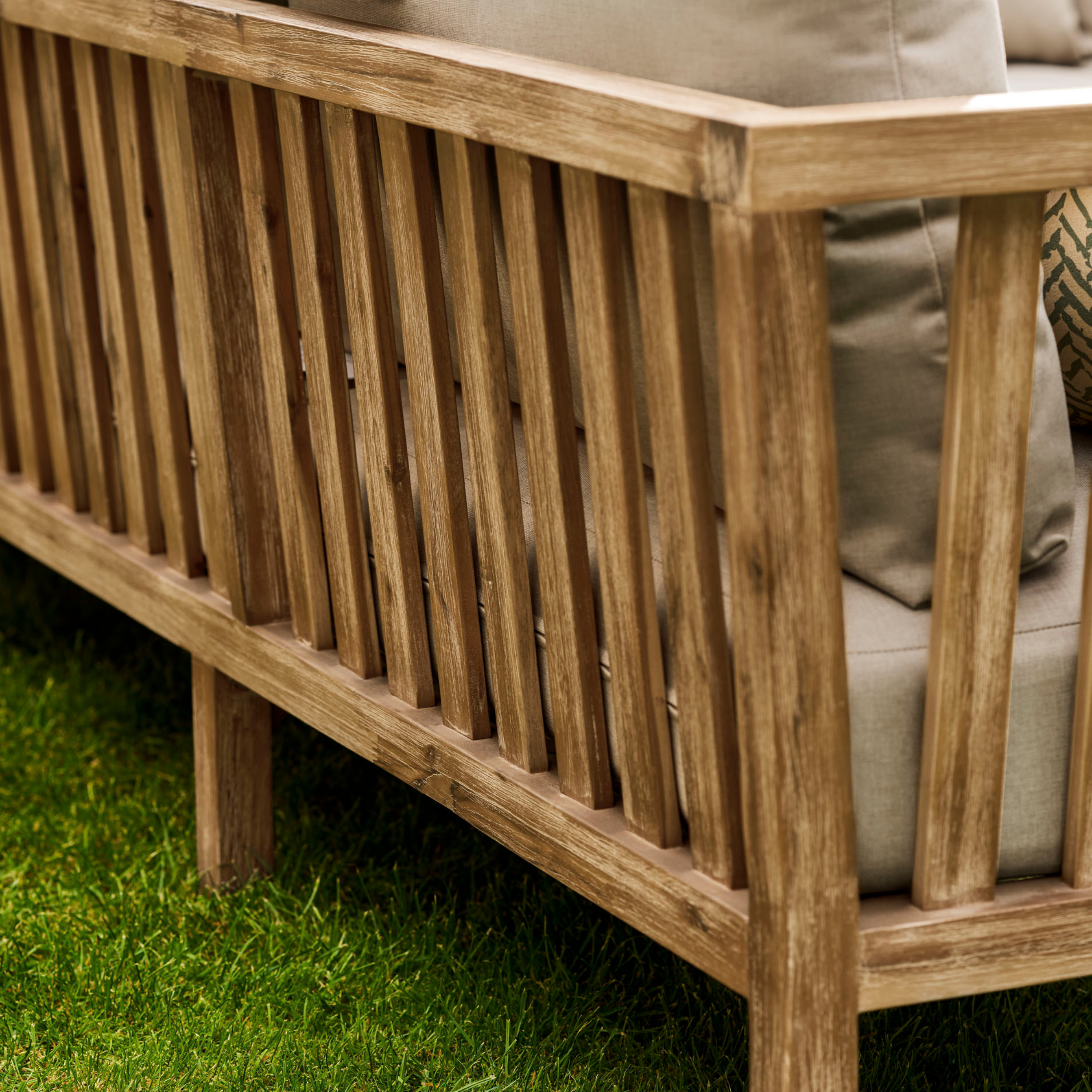 Porthallow Corner Sofa Set – Acacia Wood