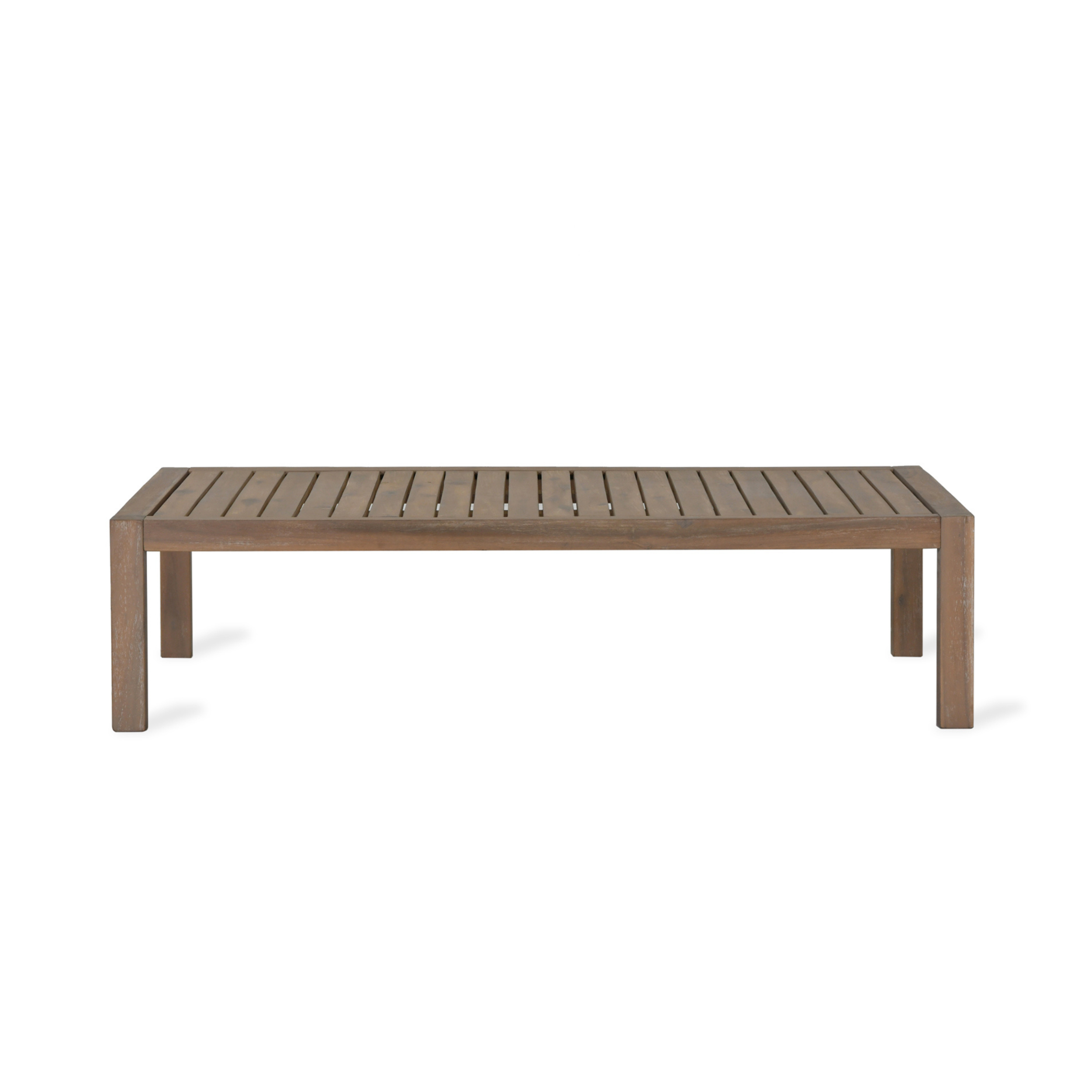Porthallow Rectangular Coffee Table – Natural Acacia Wood