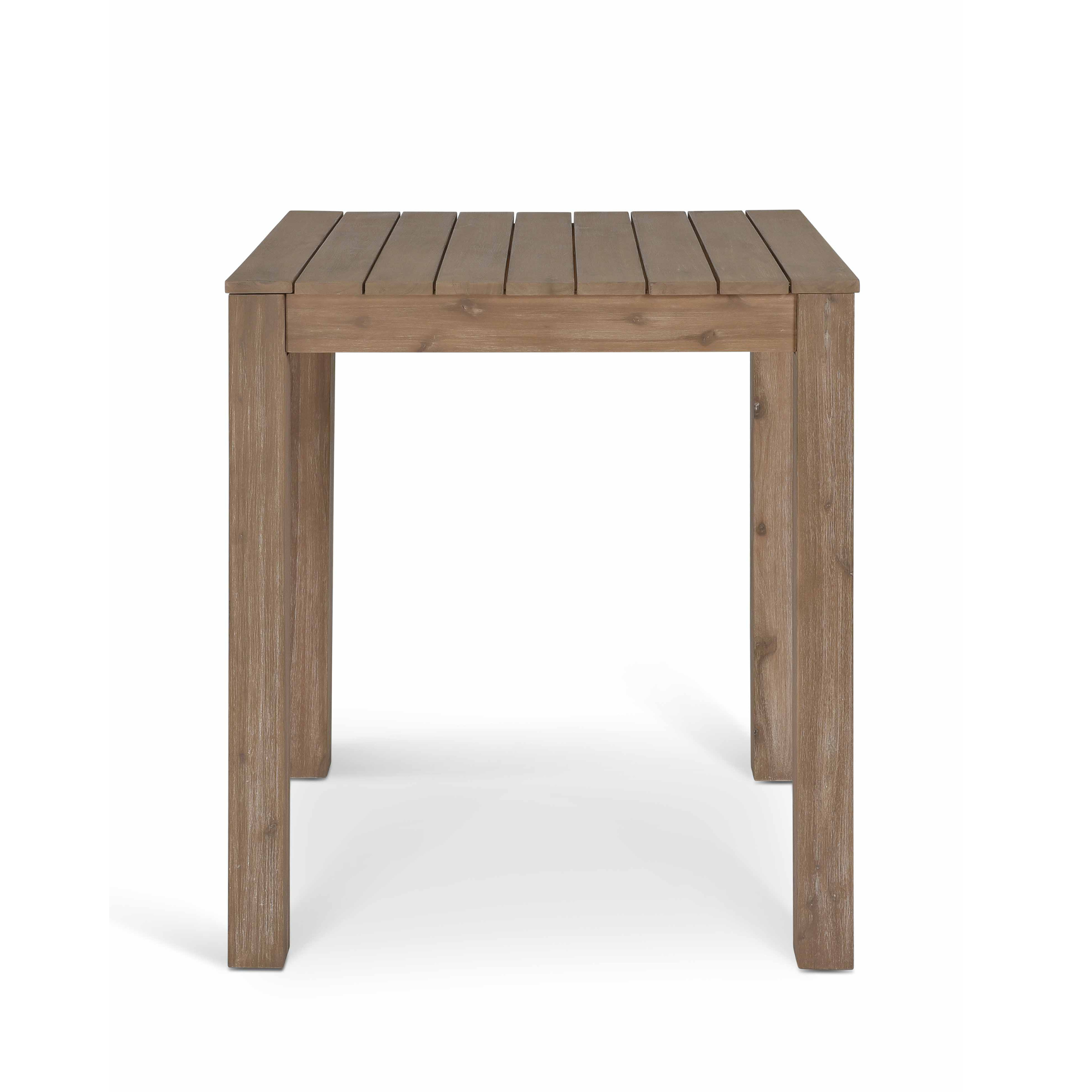 Porthallow Square Bar Table – Natural Acacia Wood