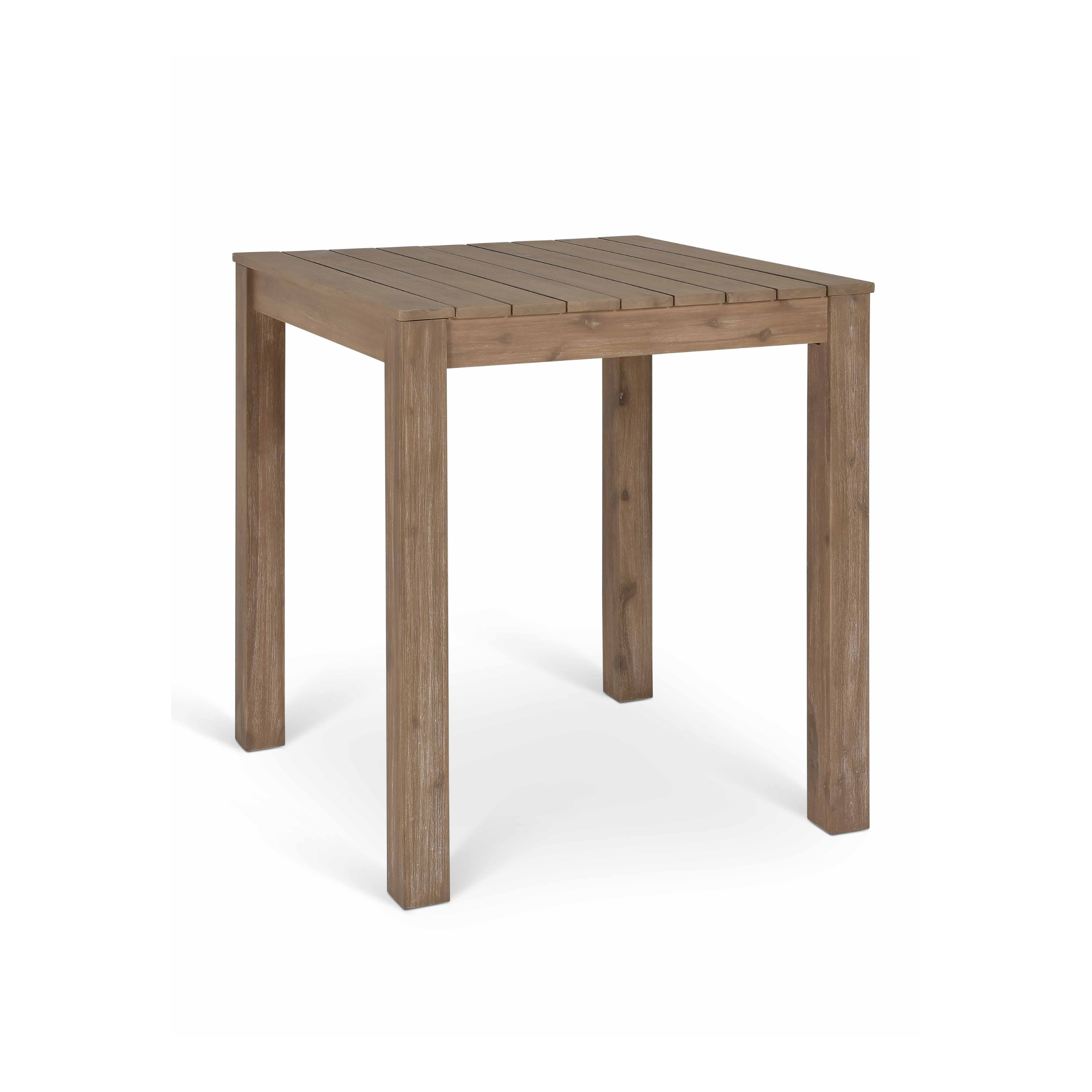 Porthallow Square Bar Table – Natural Acacia Wood