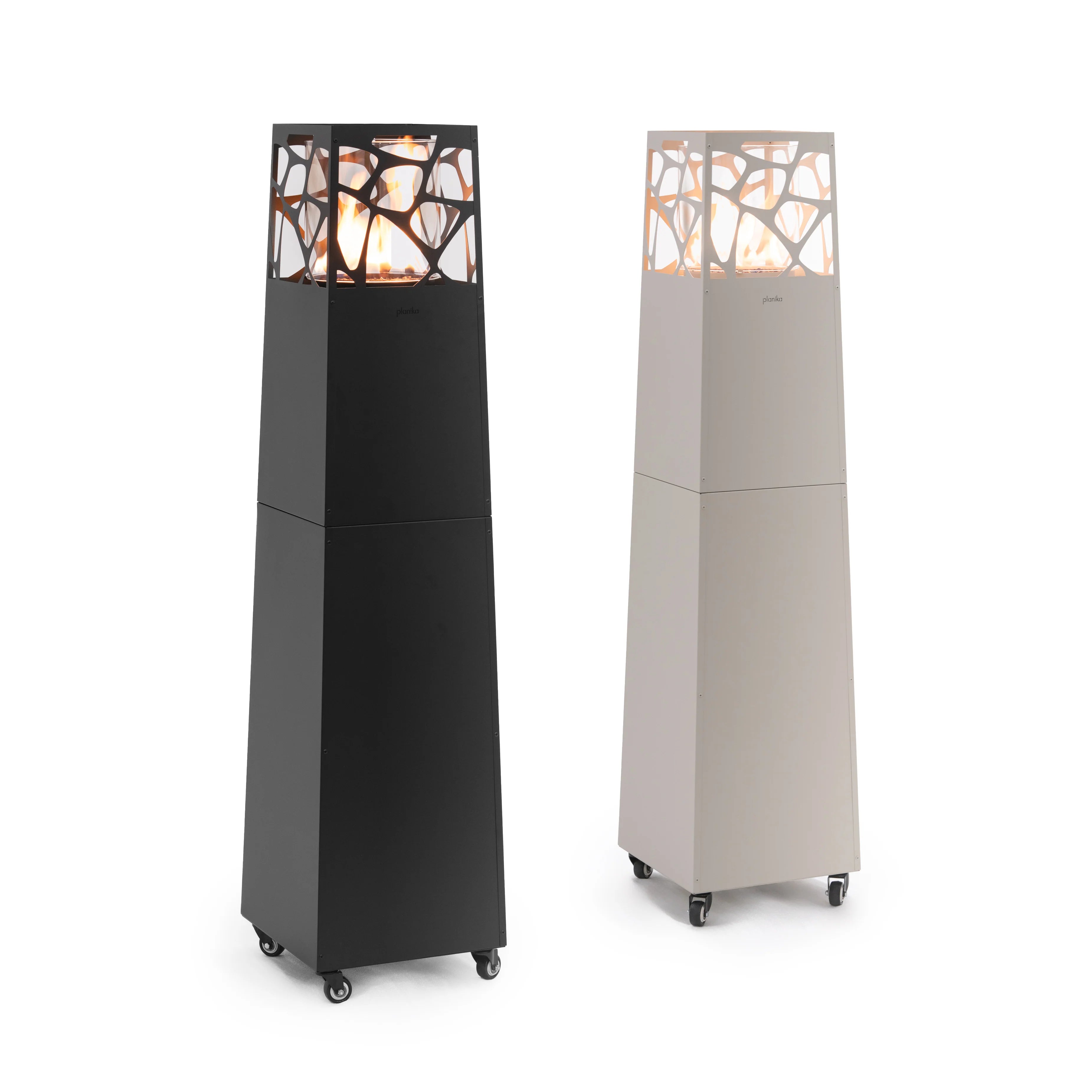 Planika Pyramid Jet Black Gas Patio Heater + Protective Cover