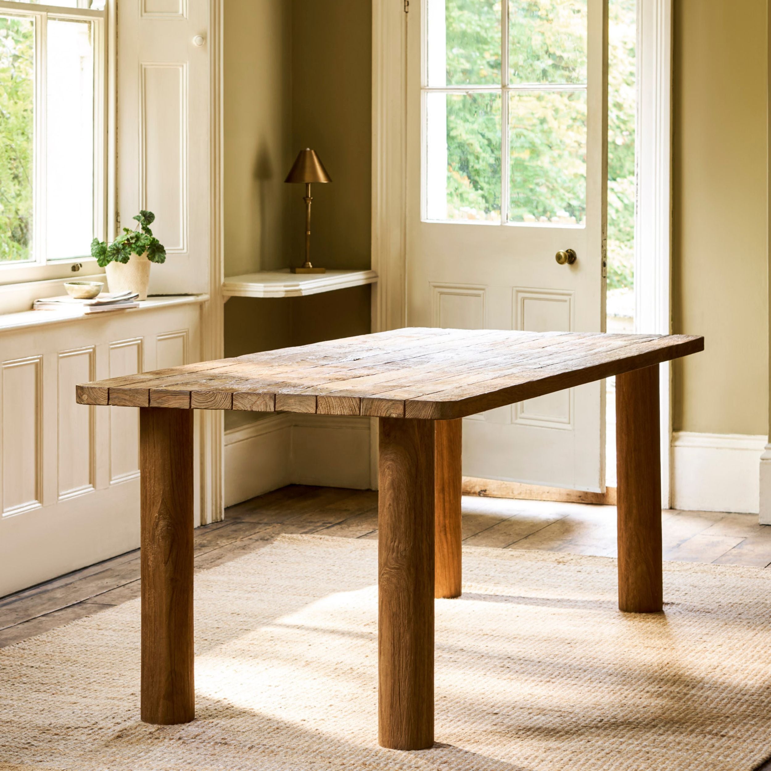Radcot Rectangular Outdoor Dining Table – Reclaimed Teak