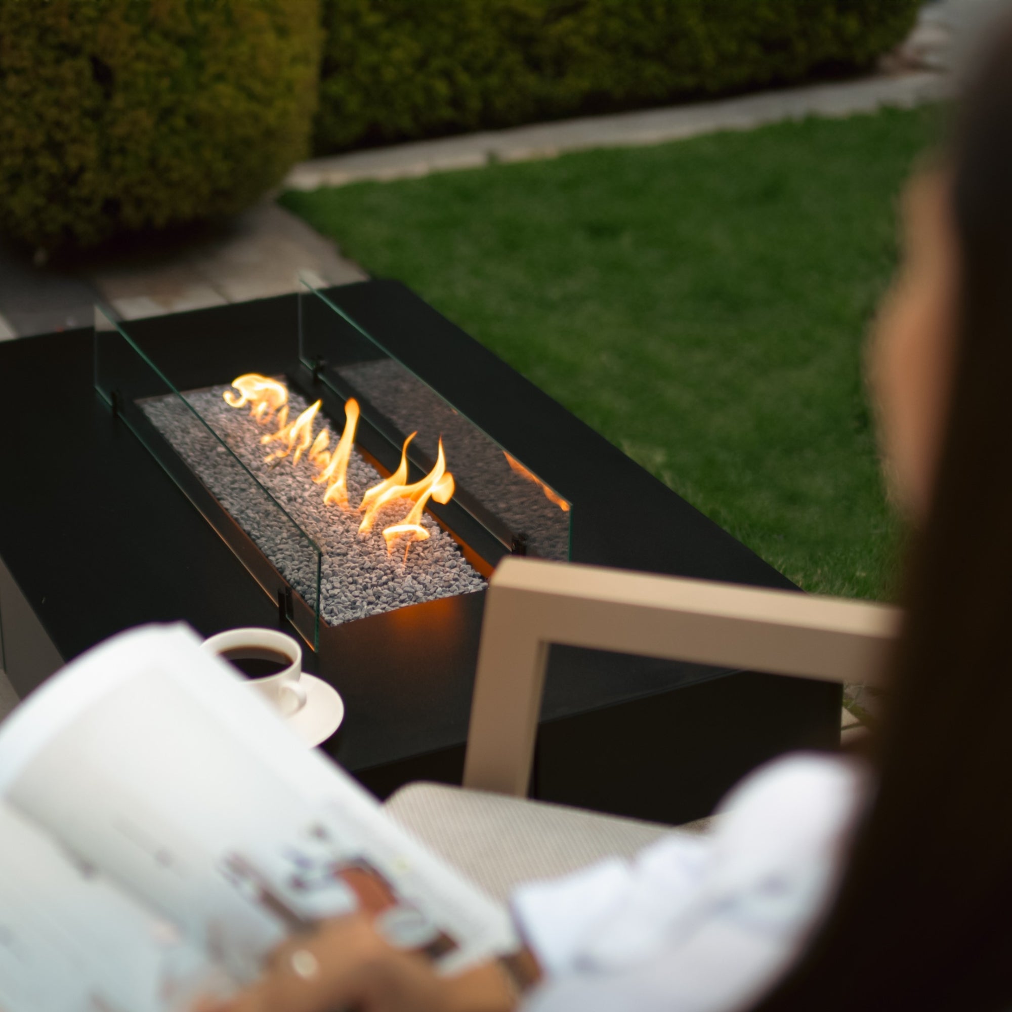 Planika Rio Table – Outdoor Gas Fire Pit Coffee Table