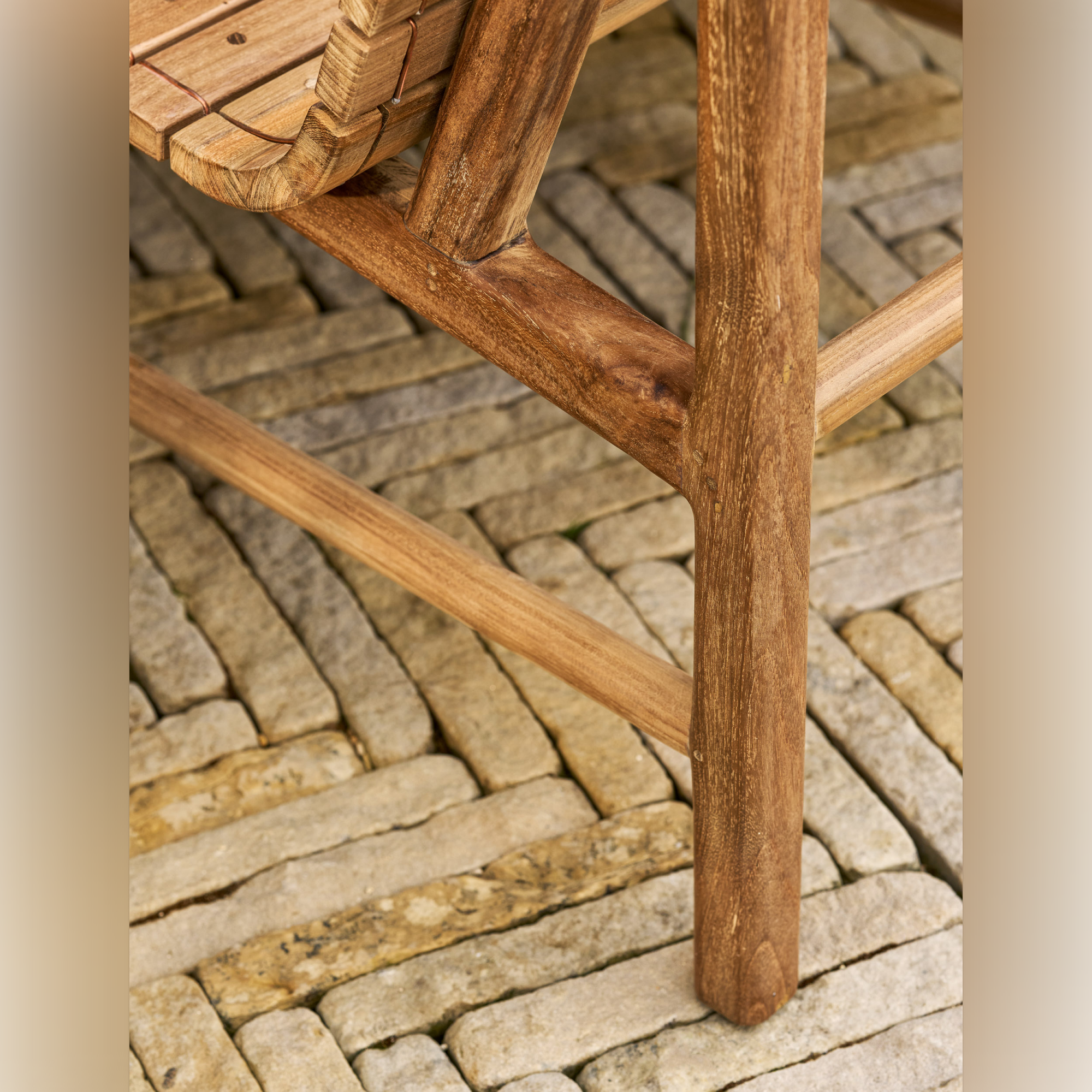 Station Bench Single – Natural Reclaimed Teak