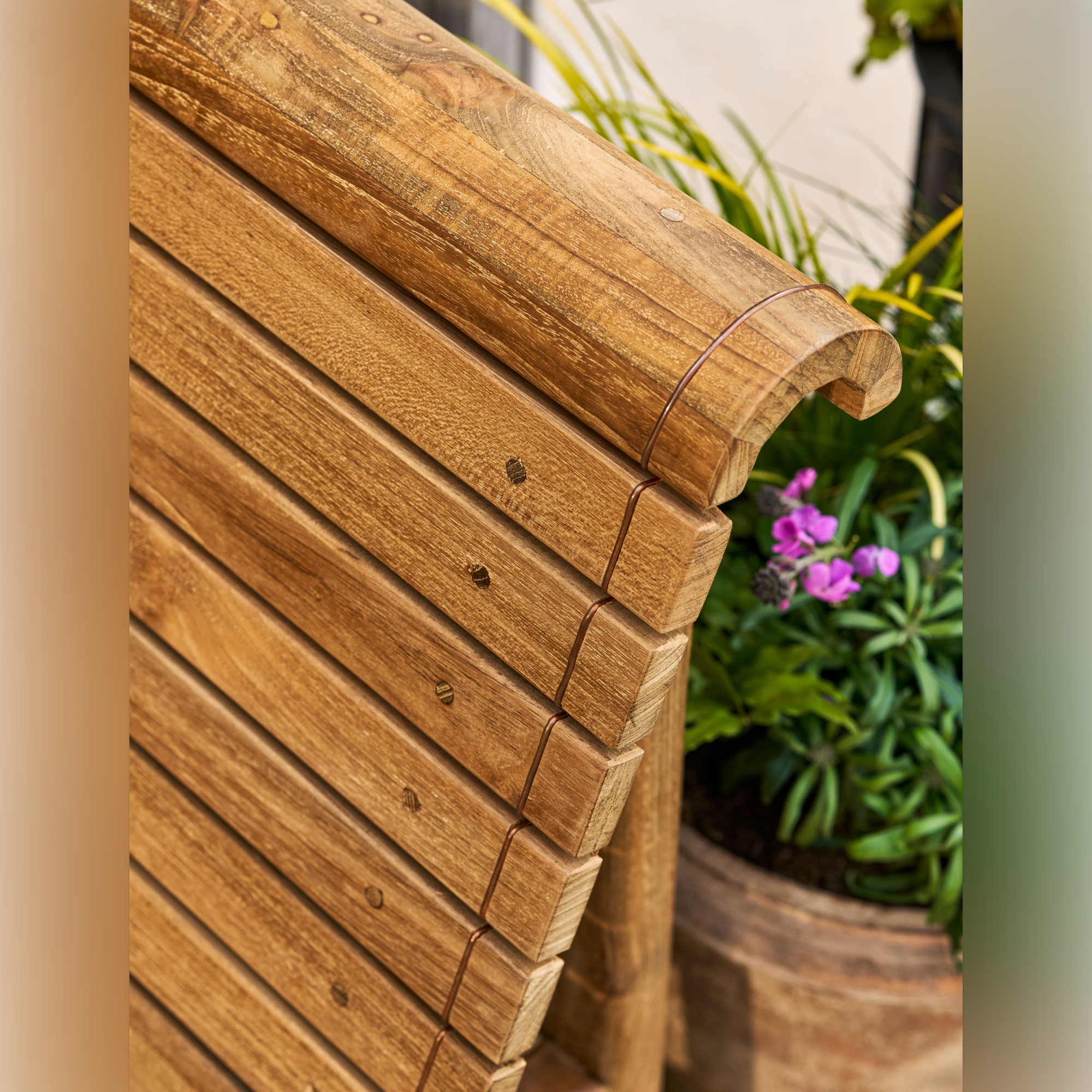 Station Bench Single – Natural Reclaimed Teak