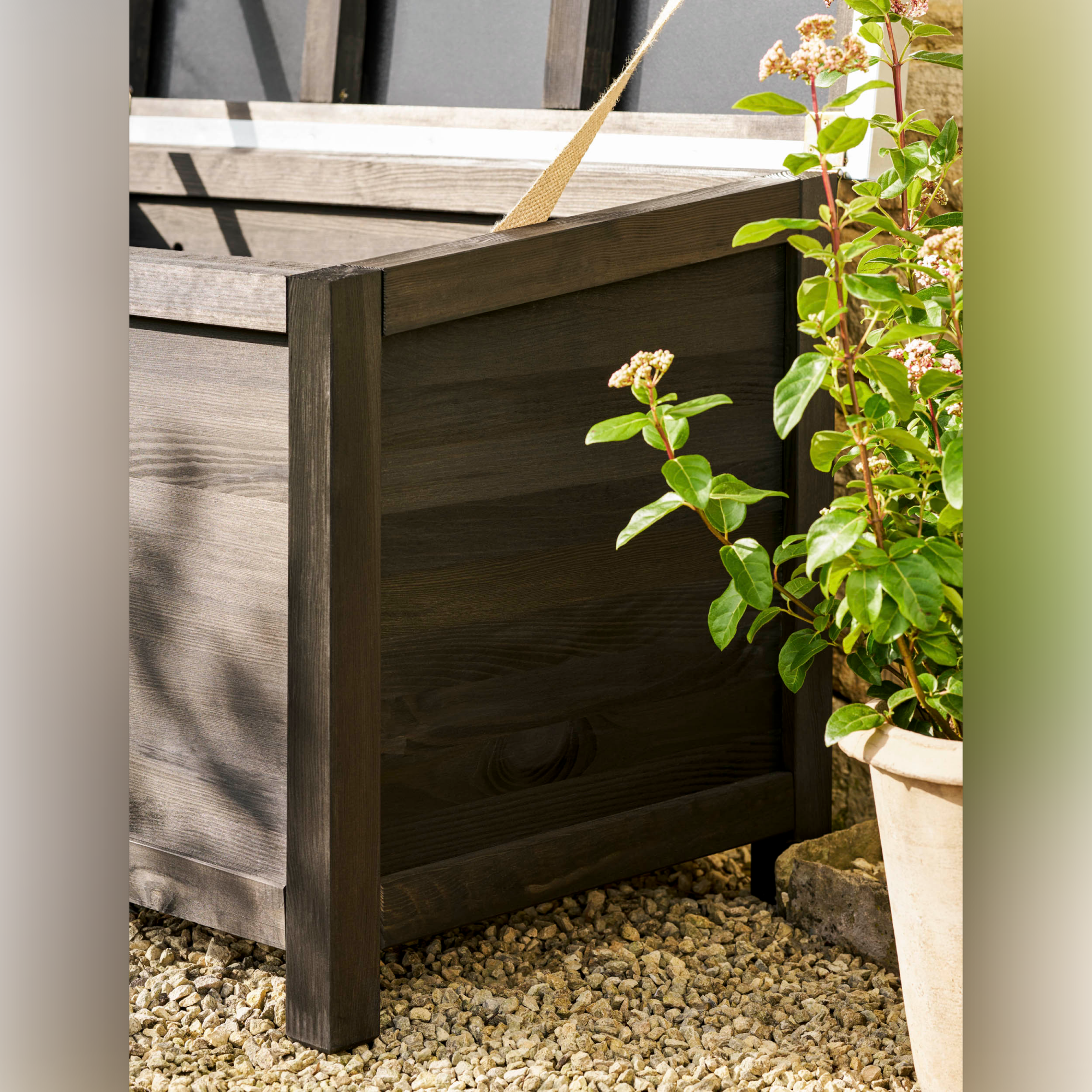 Moreton Large Outdoor Storage Box in Black Spruce