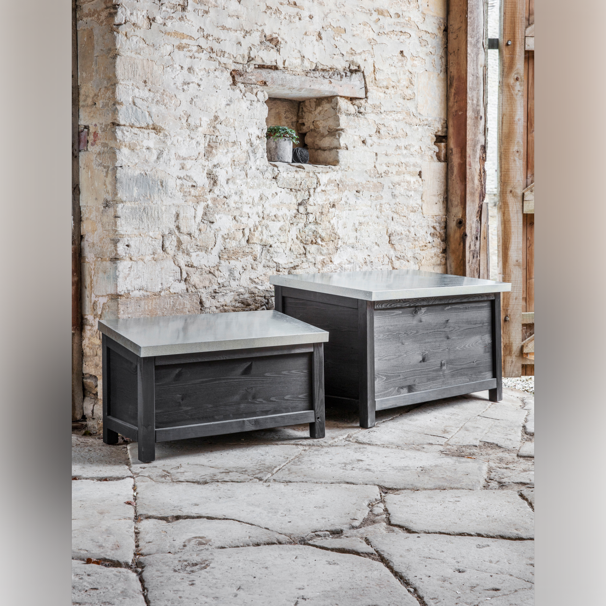 Moreton Large Outdoor Storage Box in Black Spruce