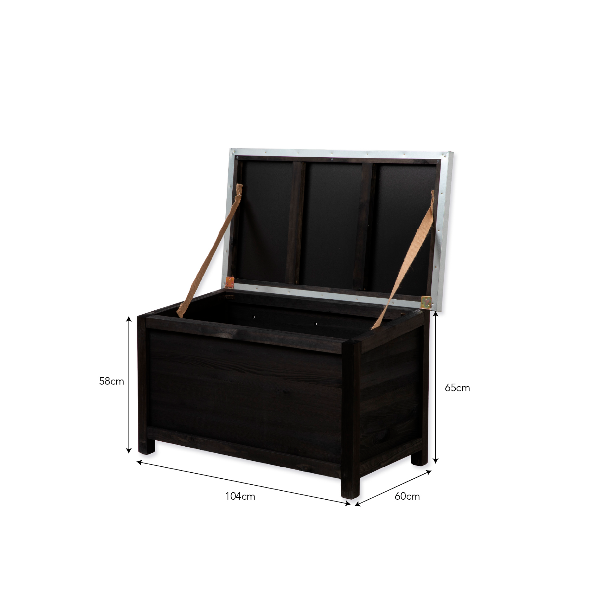 Moreton Large Outdoor Storage Box in Black Spruce