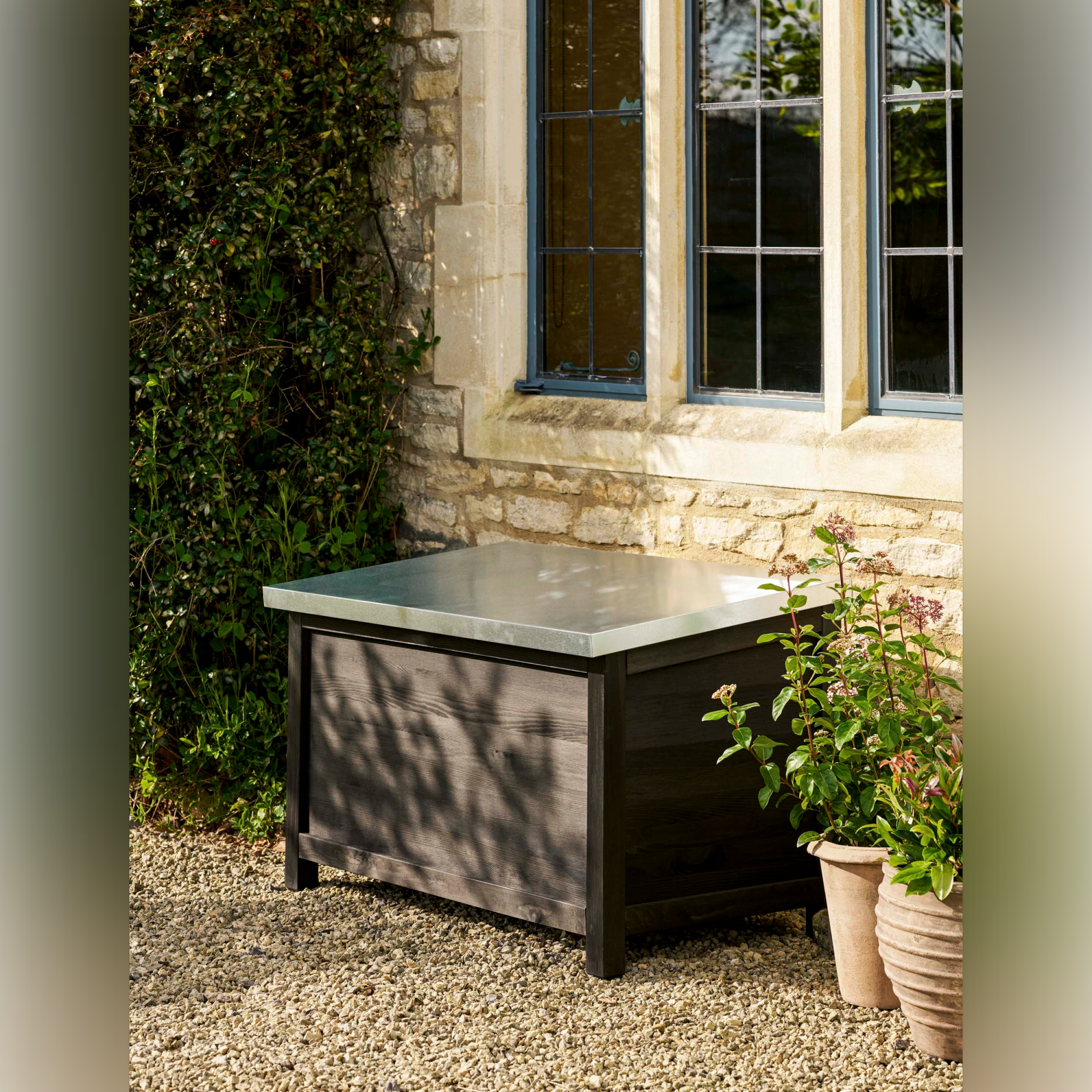 Moreton Large Outdoor Storage Box in Black Spruce