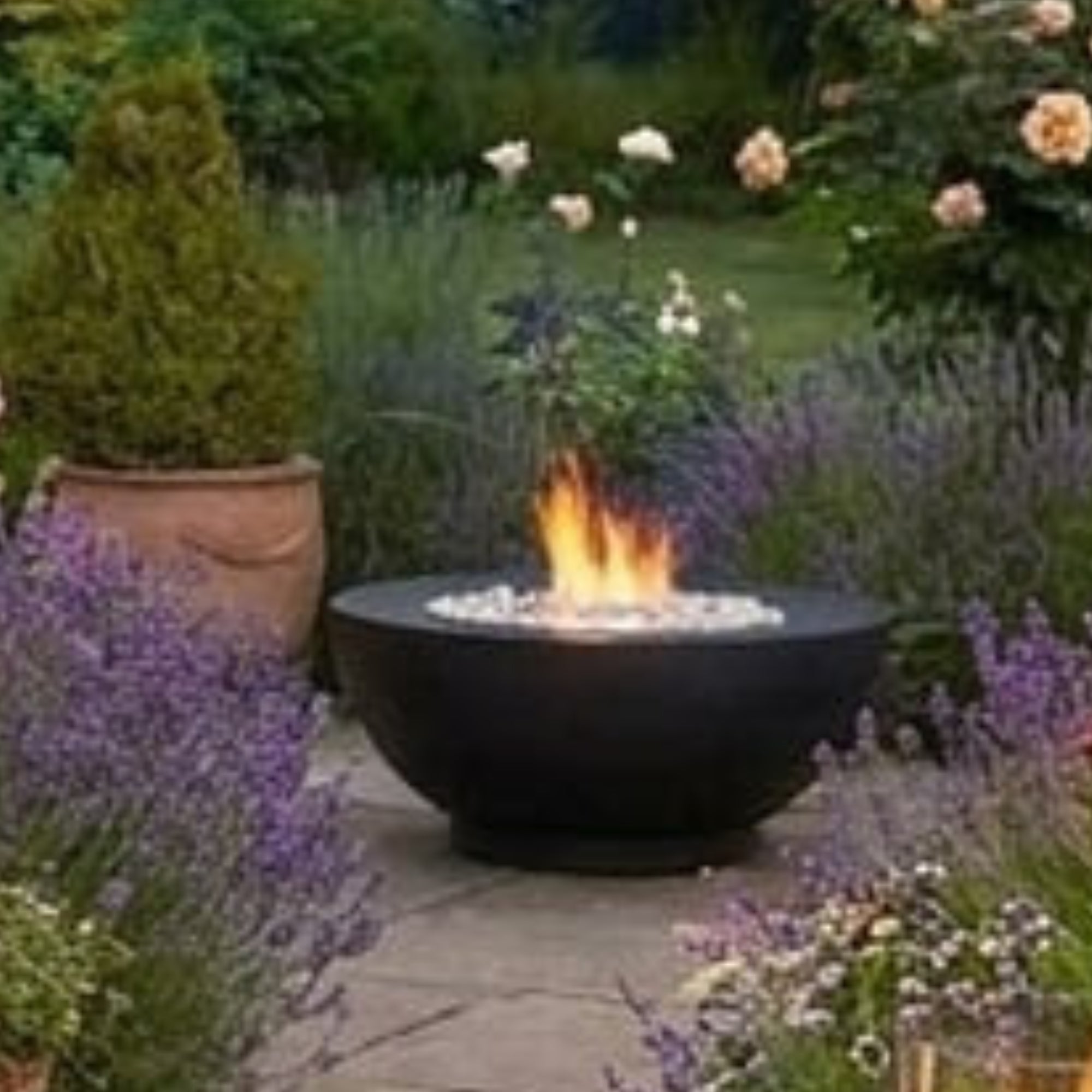 Round Bioethanol Fire Pit – ScandiFlames Circula