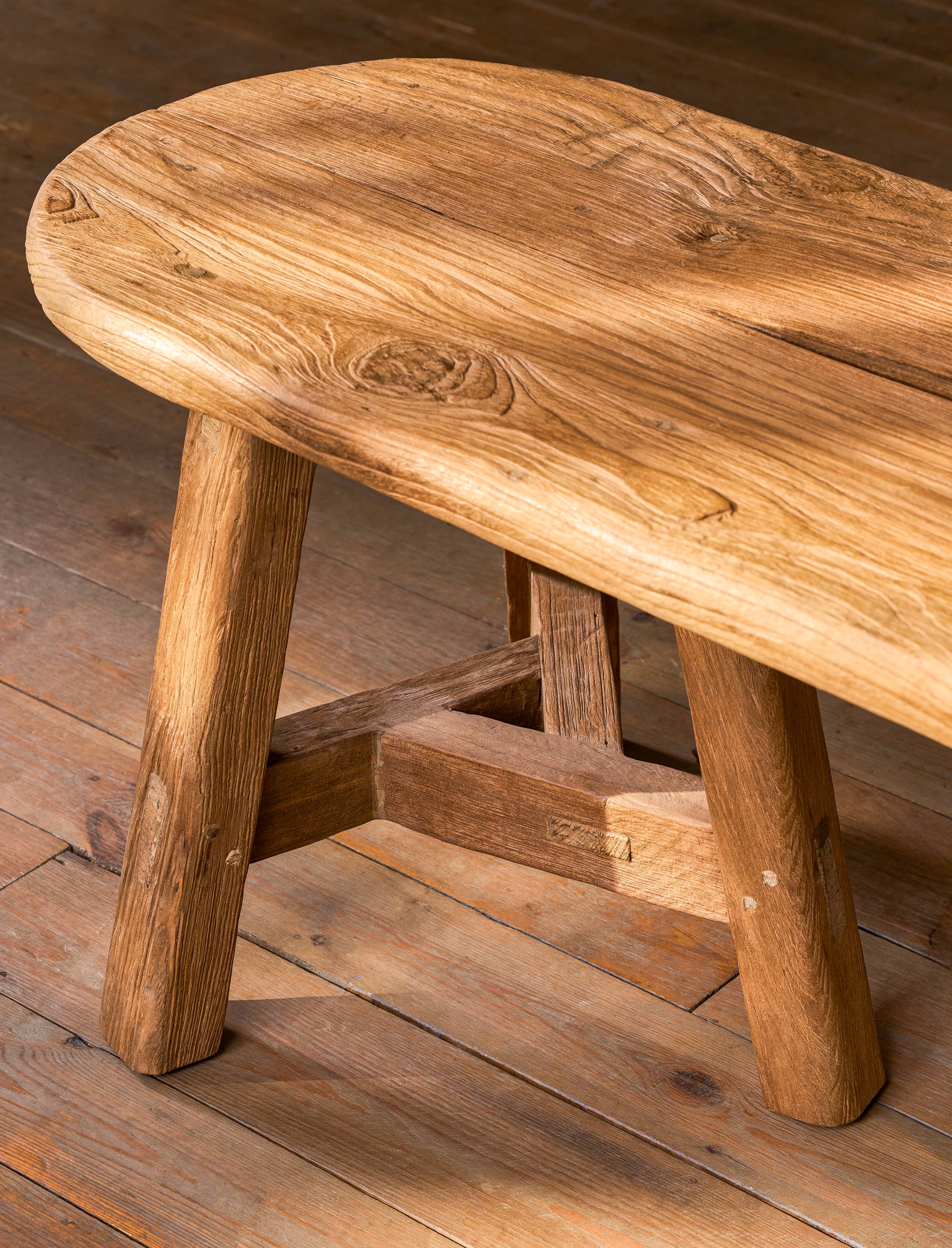Hawthorne Oval Teak Dining Bench – Indoor/Outdoor