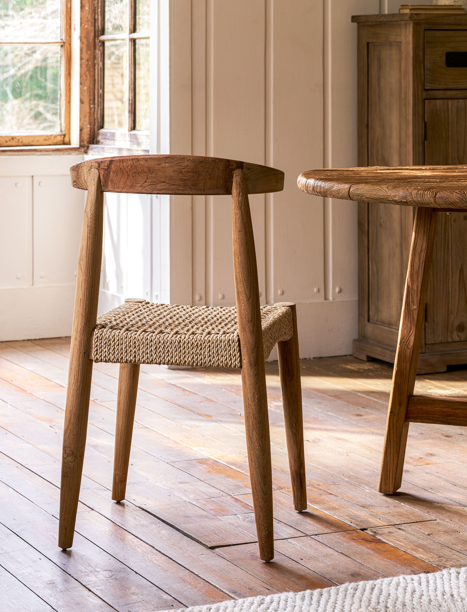 Hawthorne Outdoor Teak Dining Chairs – Set of 2