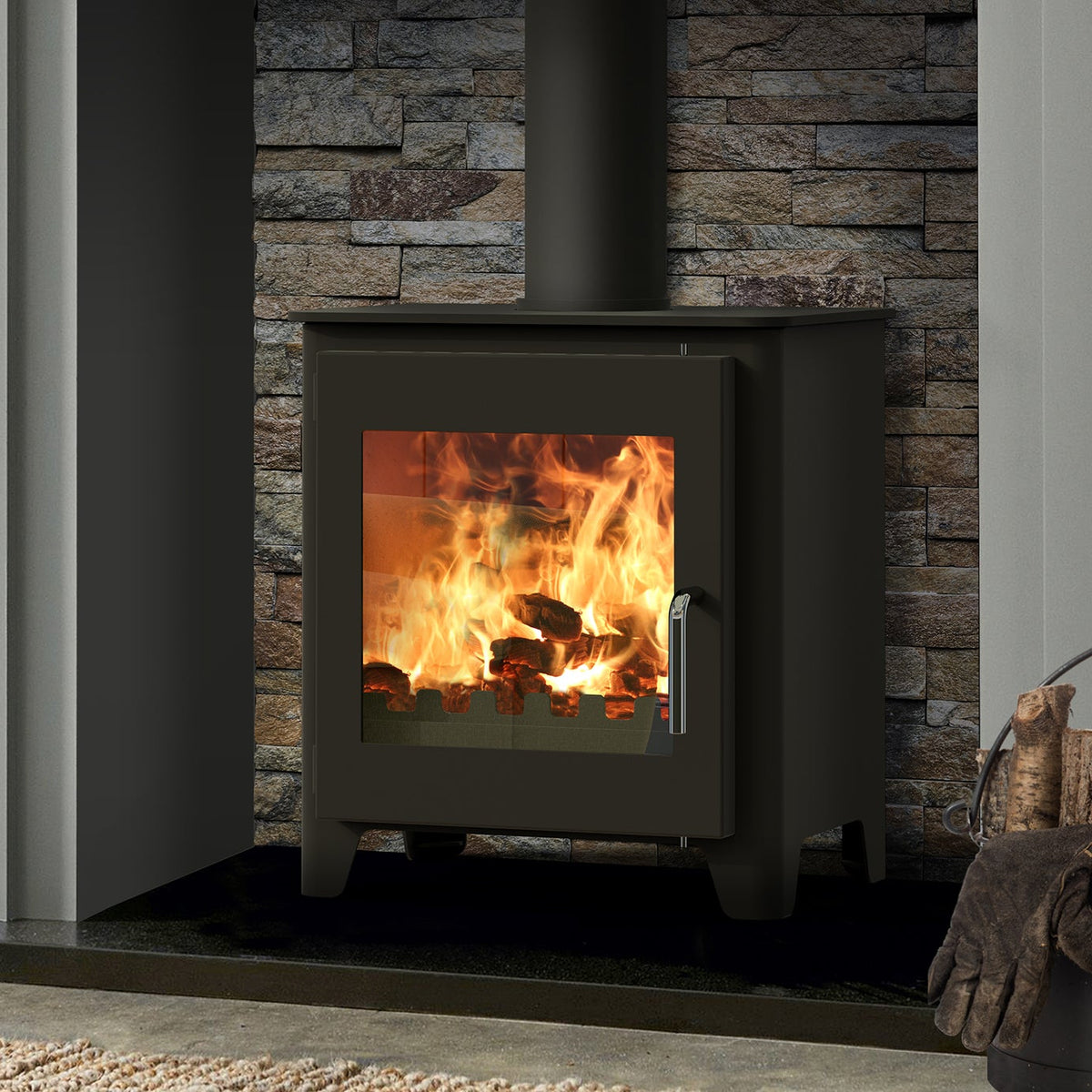 Saltfire ST1 Vision Stove in Metallic Black