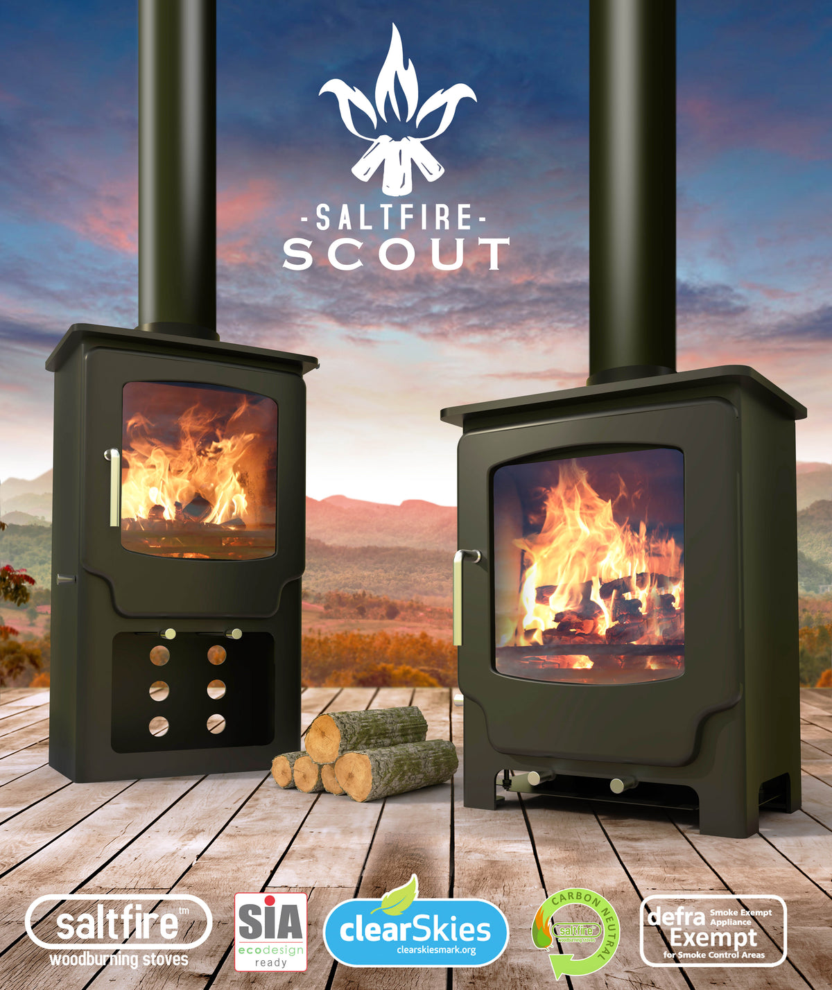 Saltfire Scout Tall Stove