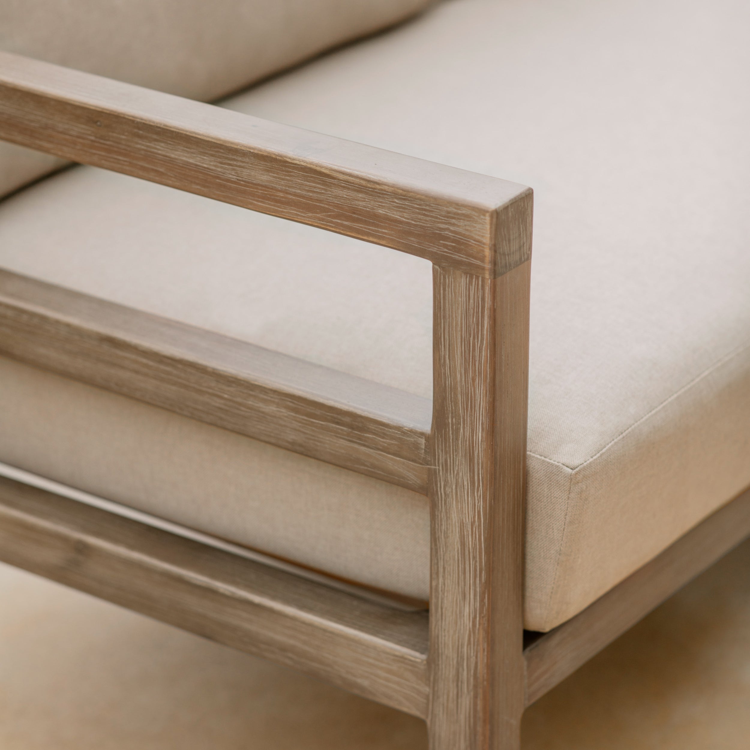 Sandridge 3-Seater Outdoor Sofa – Dark Natural Acacia Wood