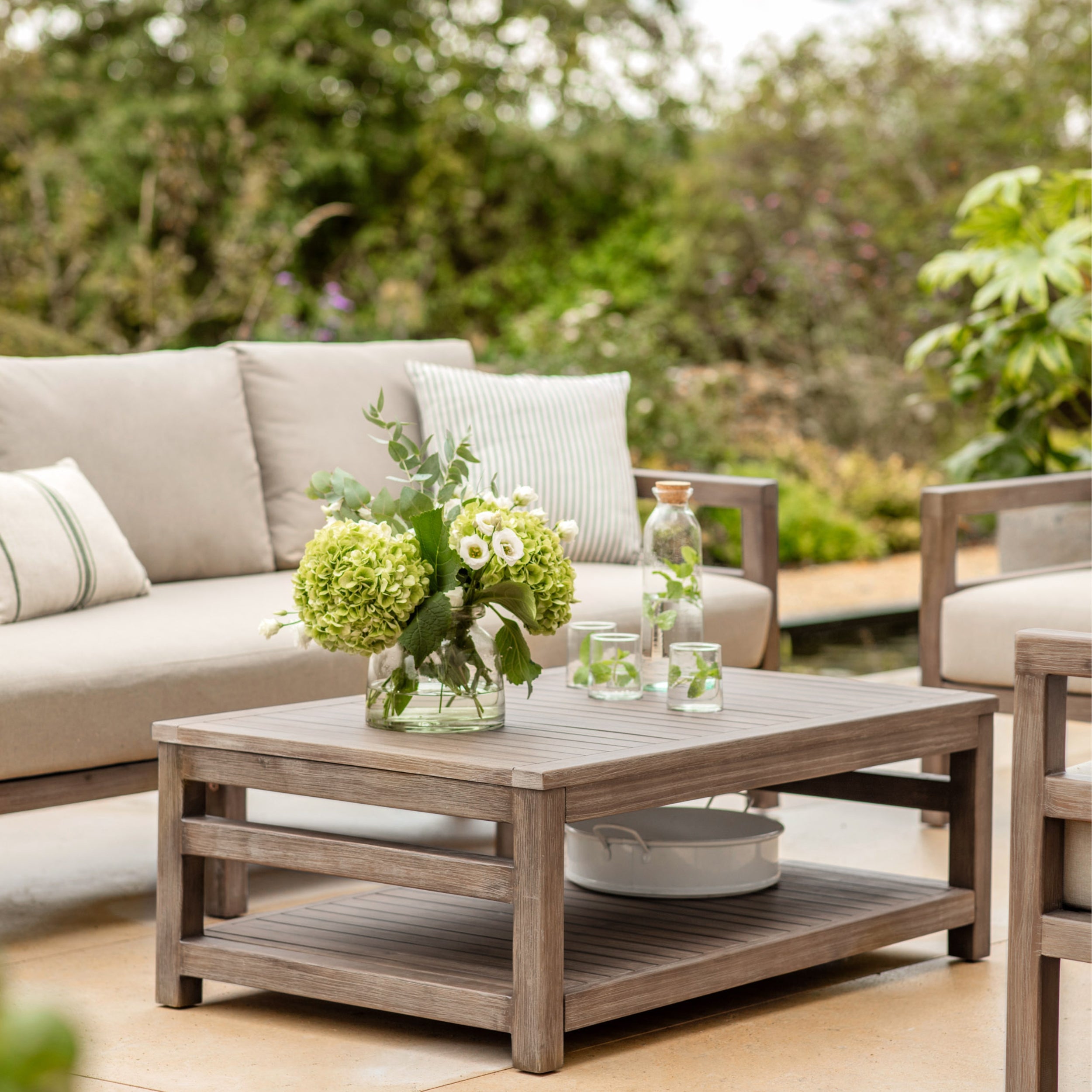 Sandridge Rectangular Coffee Table – Dark Natural Acacia Wood