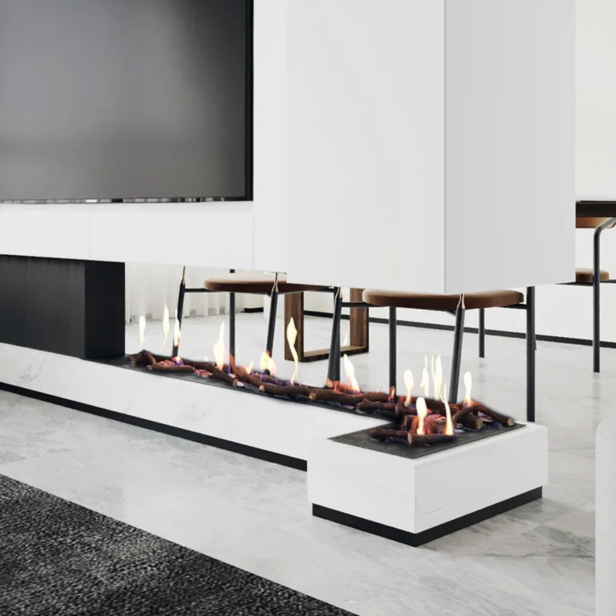 Italkero Snake Gas Fire Insert – Indoor or Outdoor