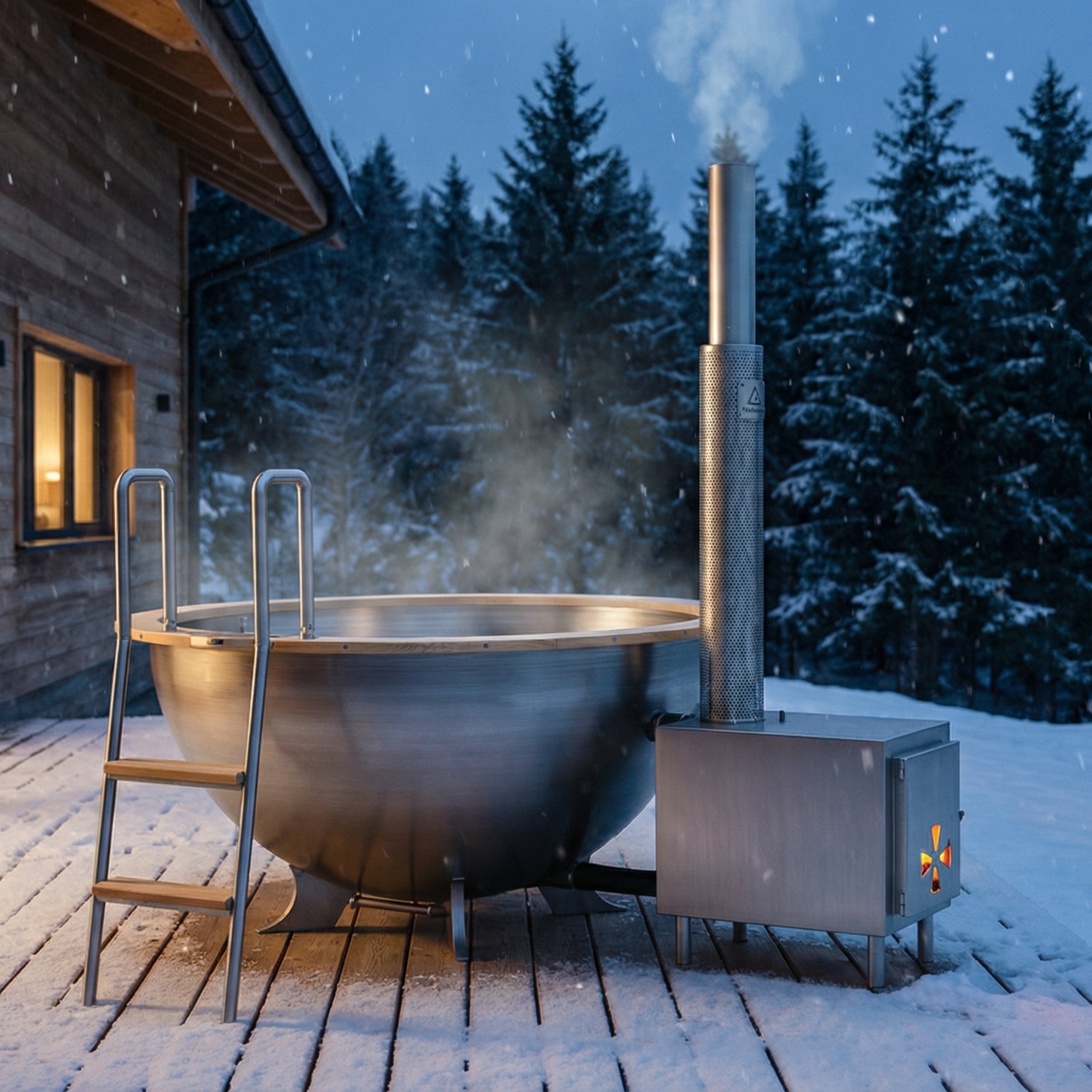 FEUERWASSER Stainless Steel Hot Tub & Plunge Pool