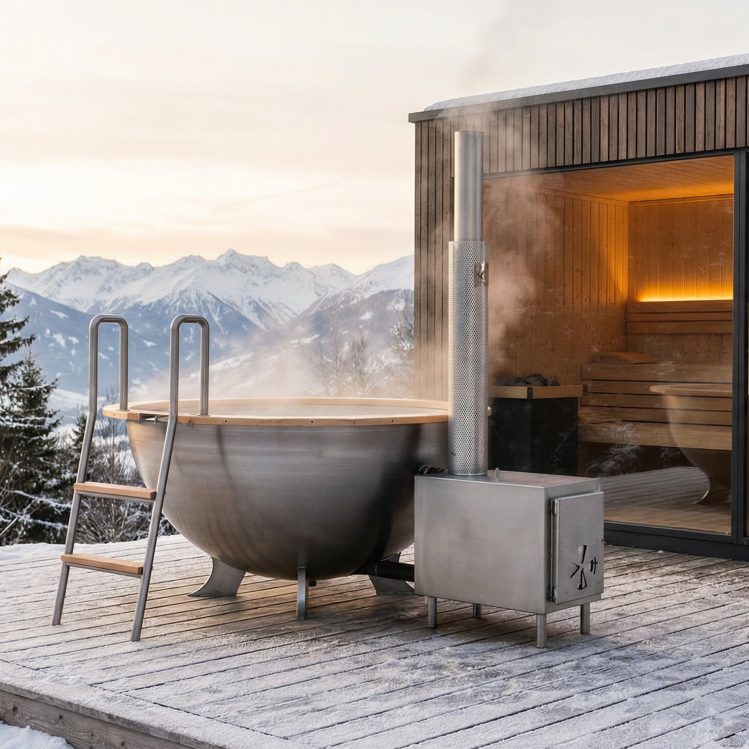 FEUERWASSER Stainless Steel Hot Tub & Plunge Pool