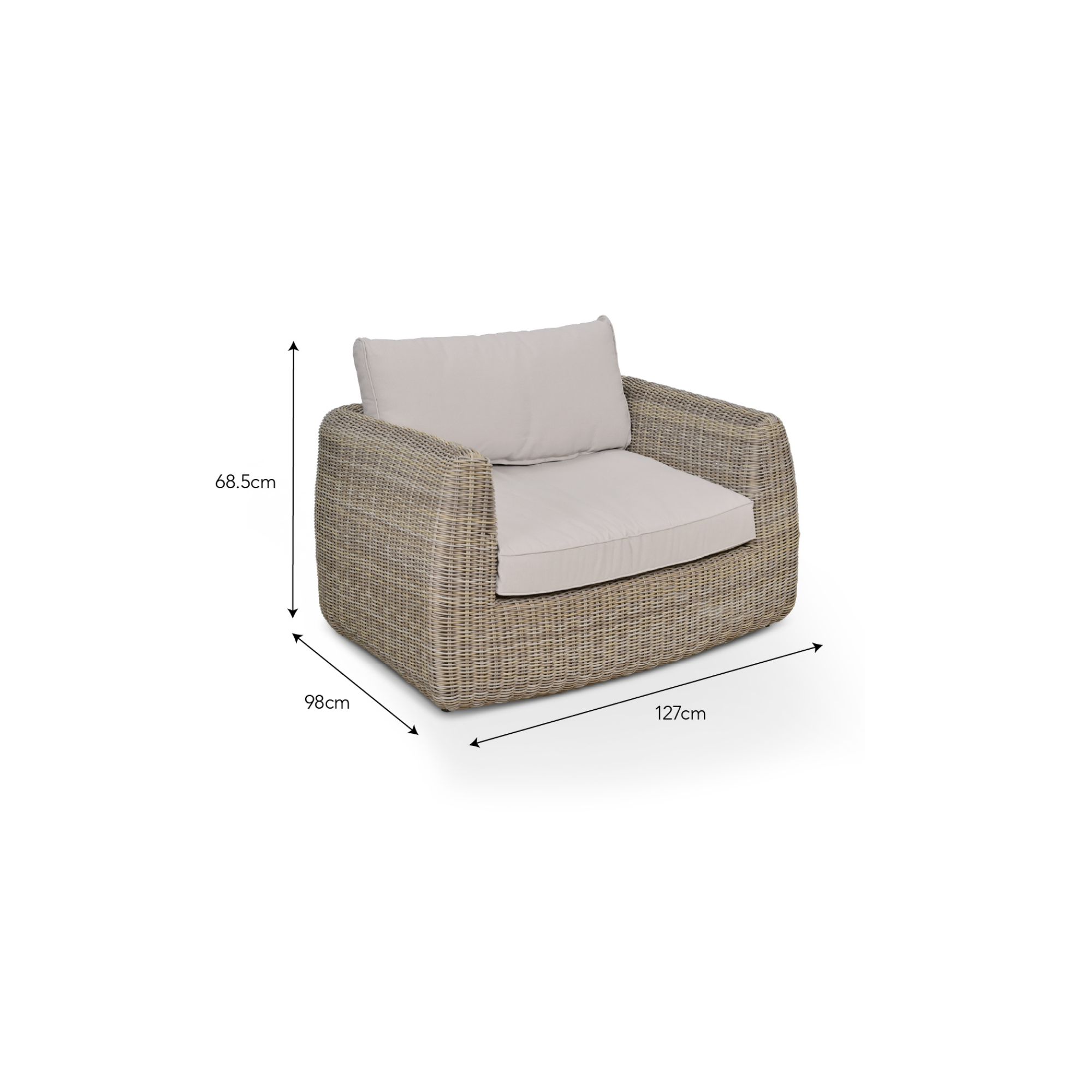 Skala XL Armchair – PE Rattan
