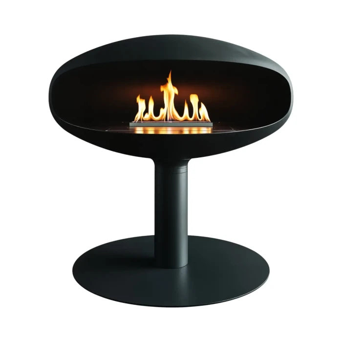 Icon Fires THE ICONIC Pedestal – Freestanding Bioethanol Fireplace – Matte Black