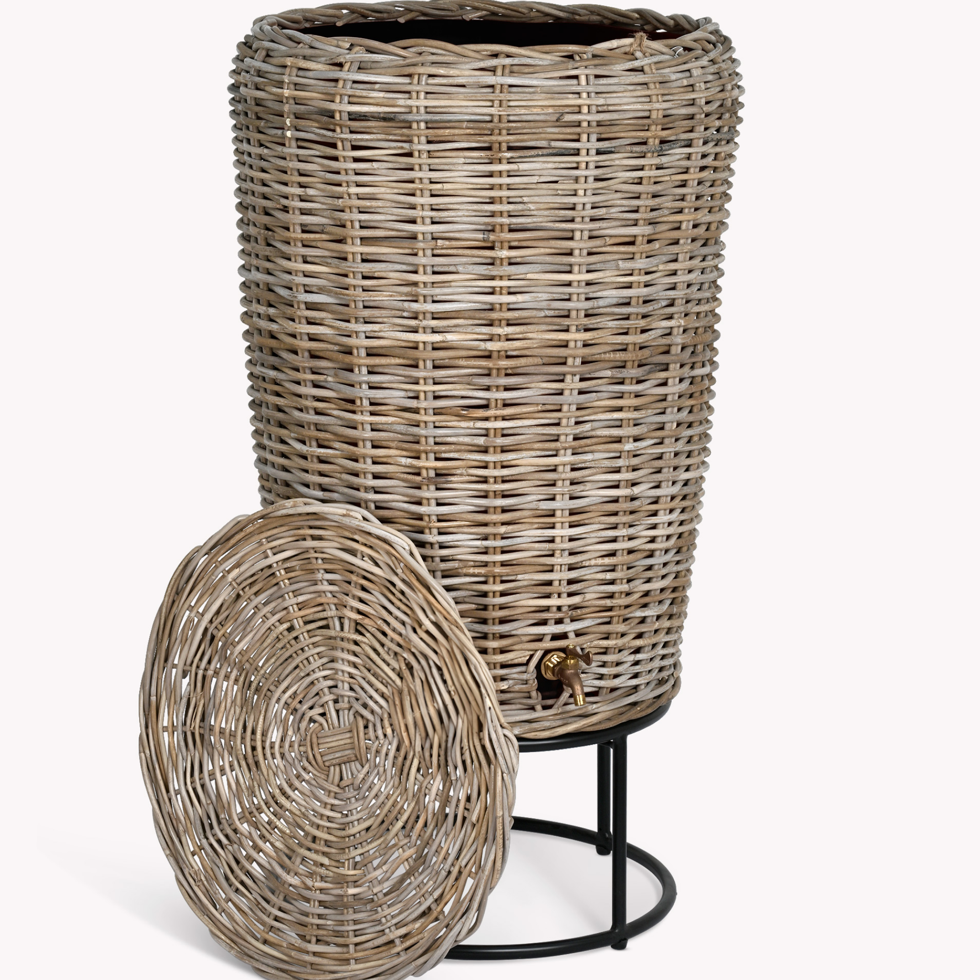 Kingscote 200L Rattan Water Butt – Natural