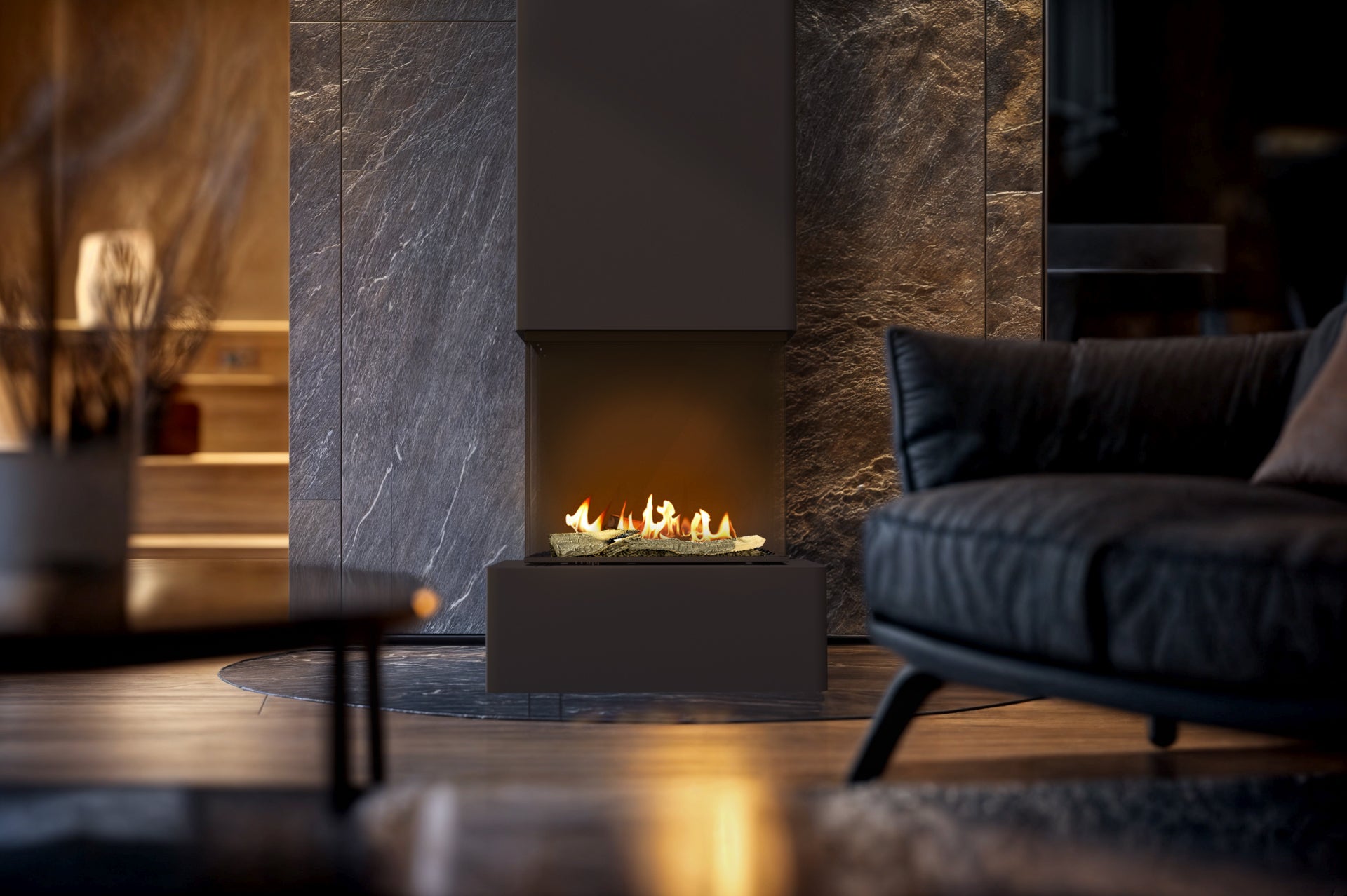 Planika Vertis – Freestanding Bioethanol Fireplace (Automatic Burner)