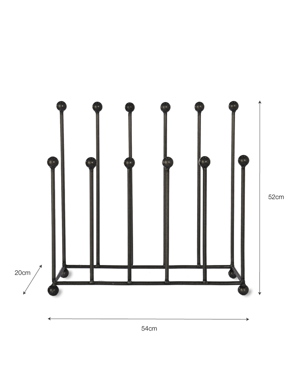 Farringdon Welly Stand – Raw Metal, Dark Grey, Large