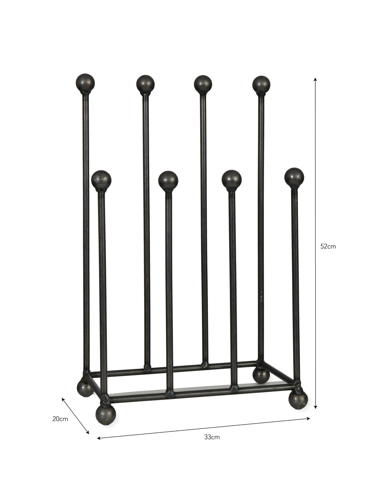 Farringdon Welly Stand – Raw Metal, Dark Grey, Small