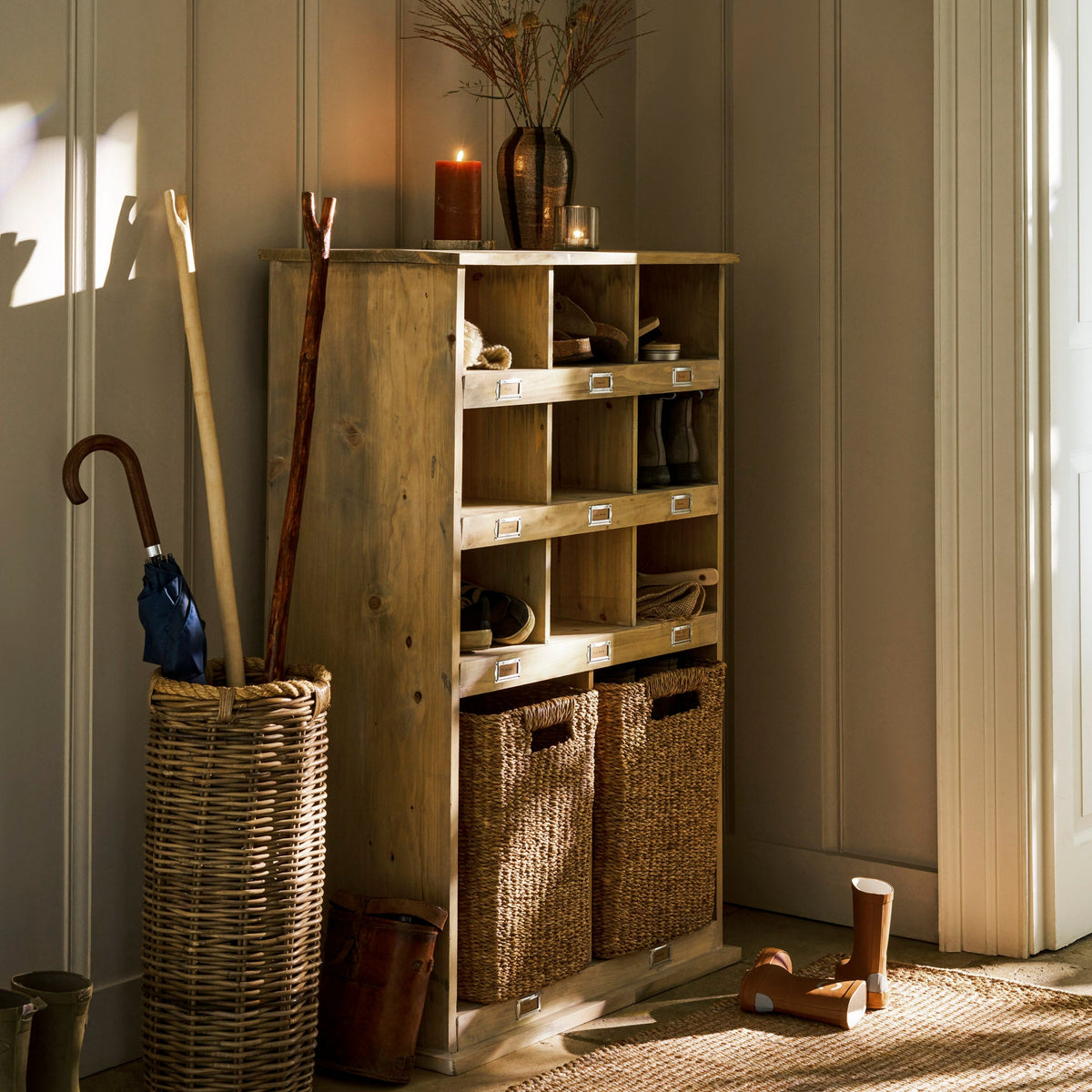 Chedworth Welly Locker Tall – Spruce, Natural