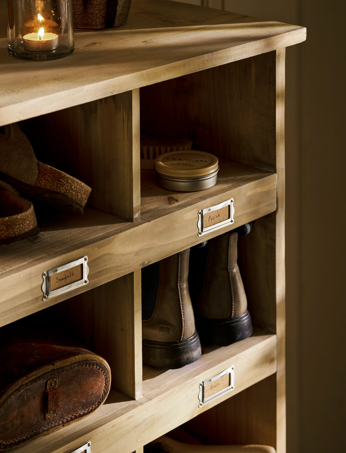 Chedworth Welly Locker Tall – Spruce, Natural
