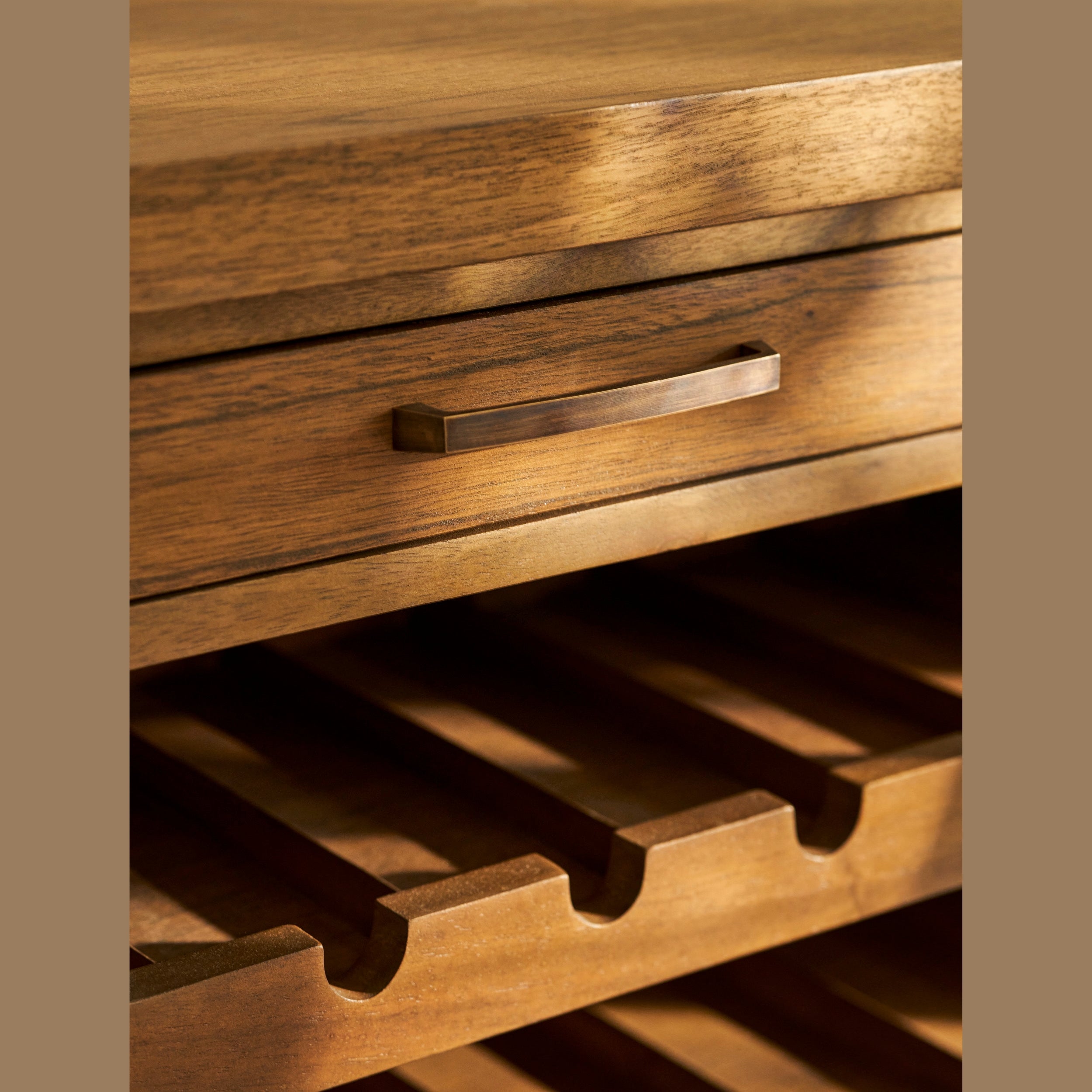 Walcote Wine Rack Sideboard – Bayur Wood | AEMYR