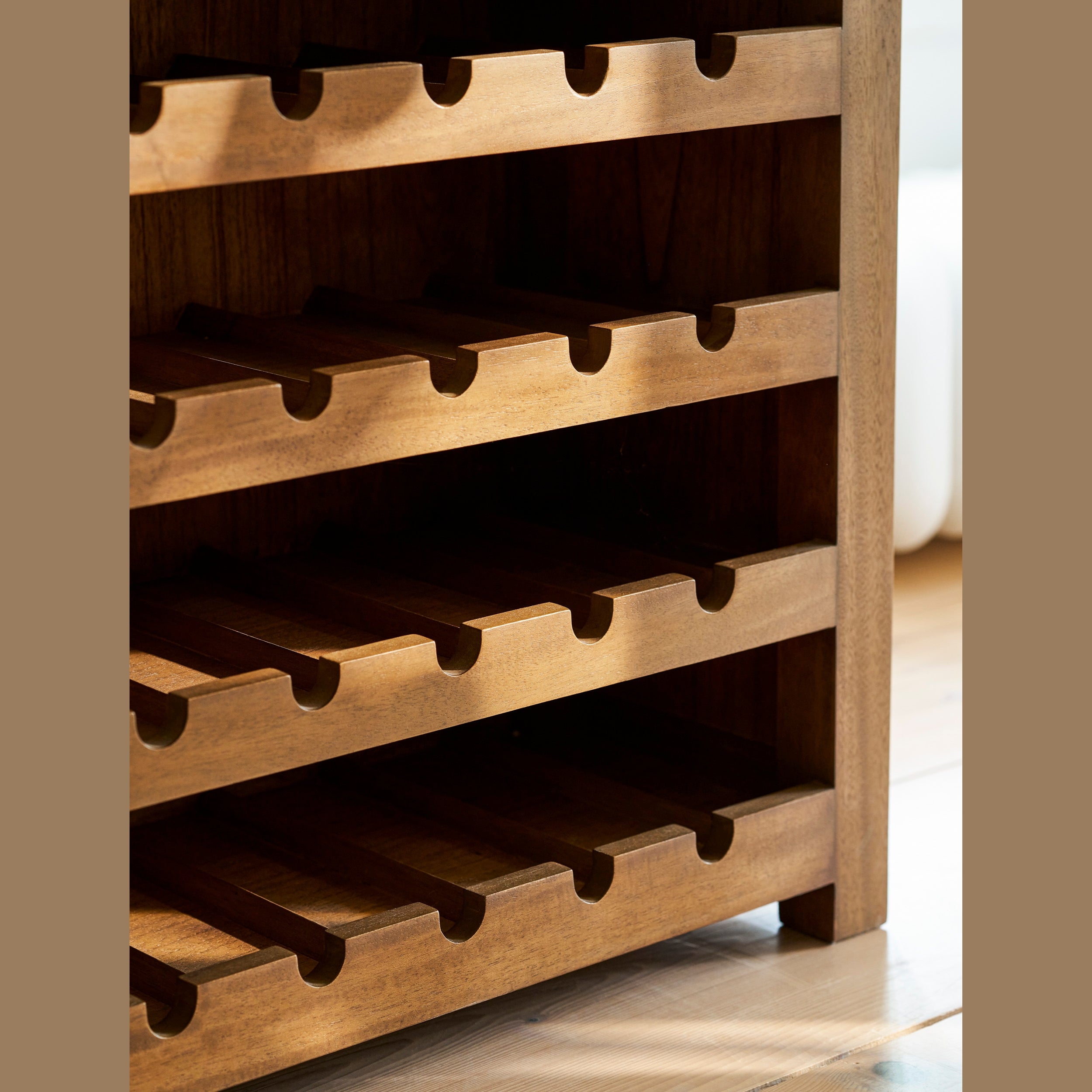 Walcote Wine Rack Sideboard – Bayur Wood | AEMYR