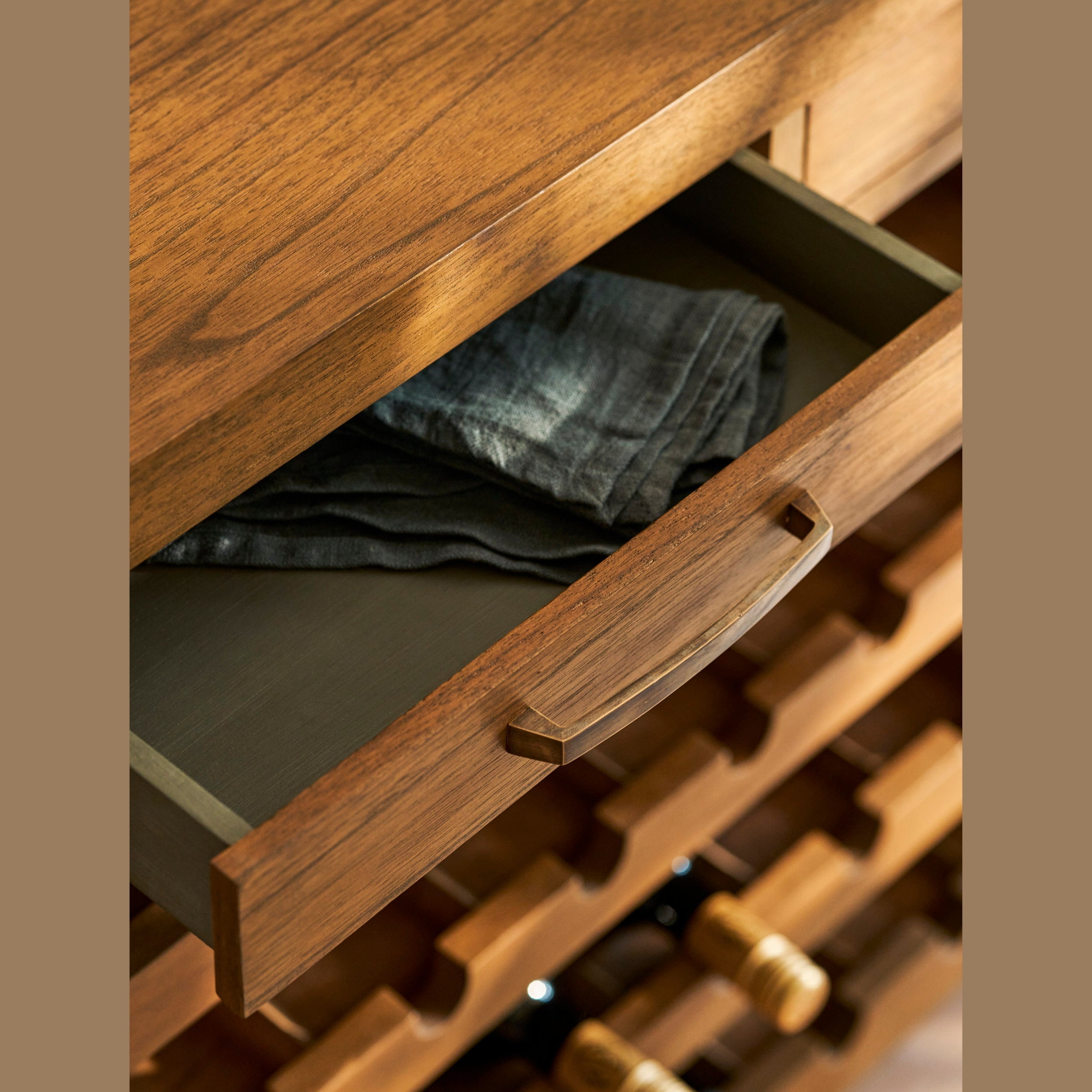 Walcote Wine Rack Sideboard – Bayur Wood | AEMYR