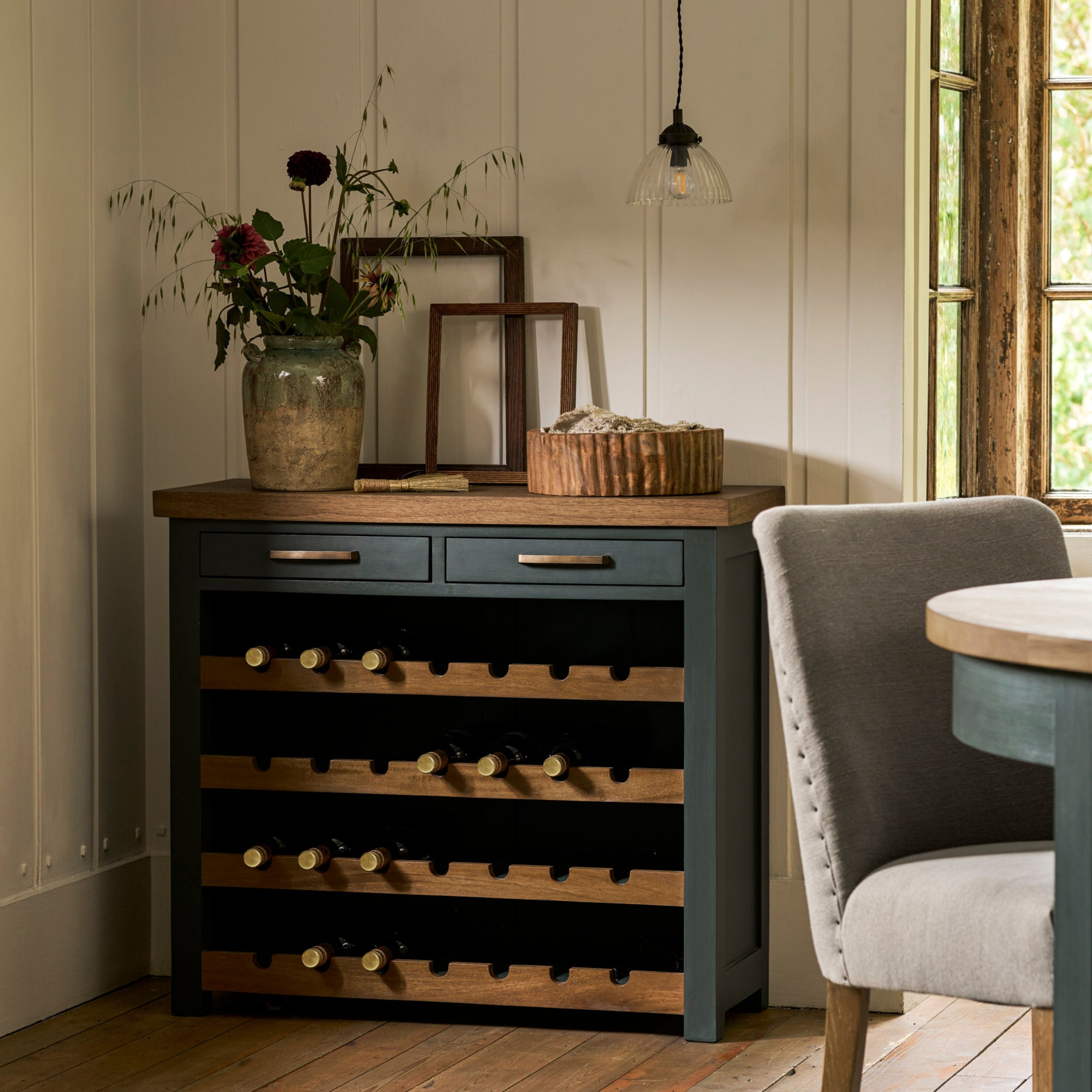 Walcote Wine Rack Sideboard – Bayur Wood | AEMYR