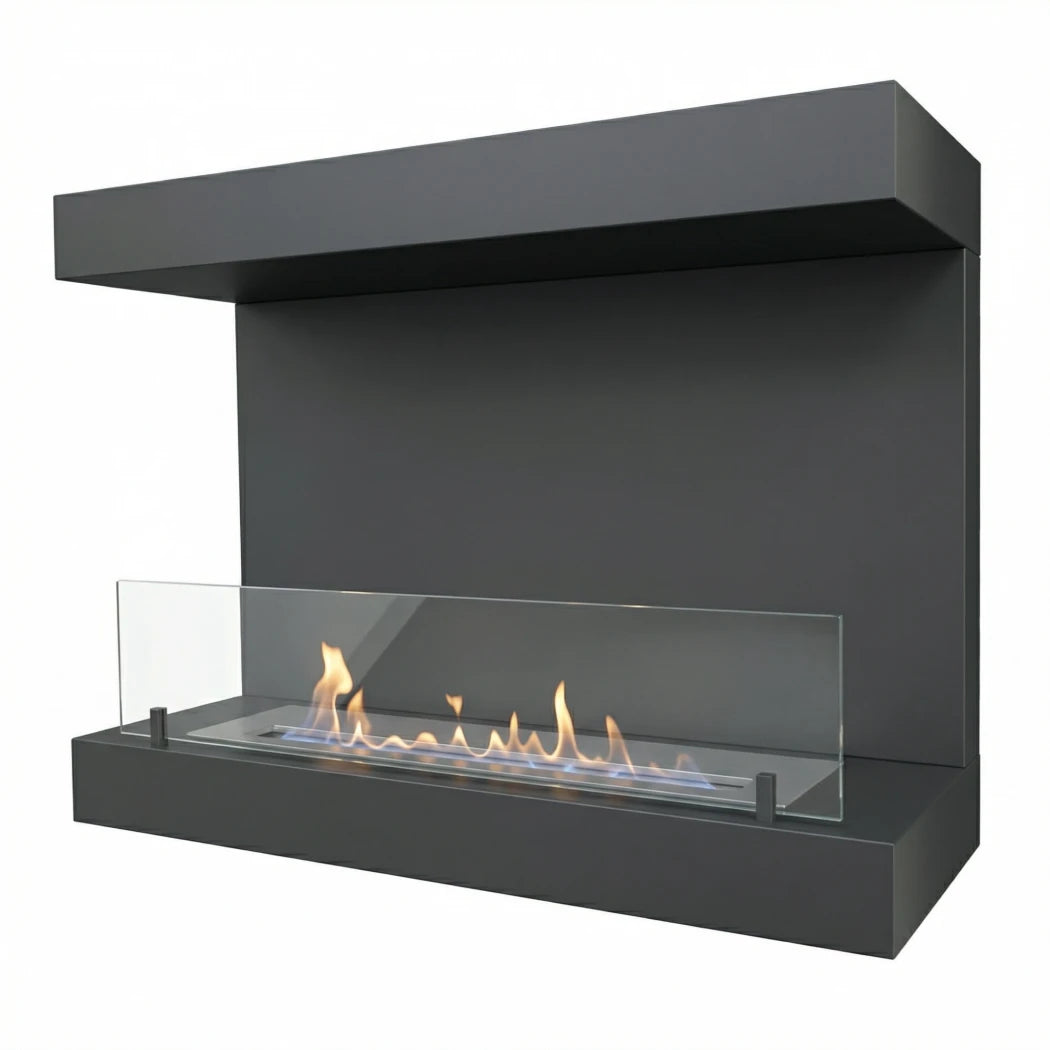 ScandiFlames Dakota Wall-Mounted Bioethanol Fireplace lifestyle view 1