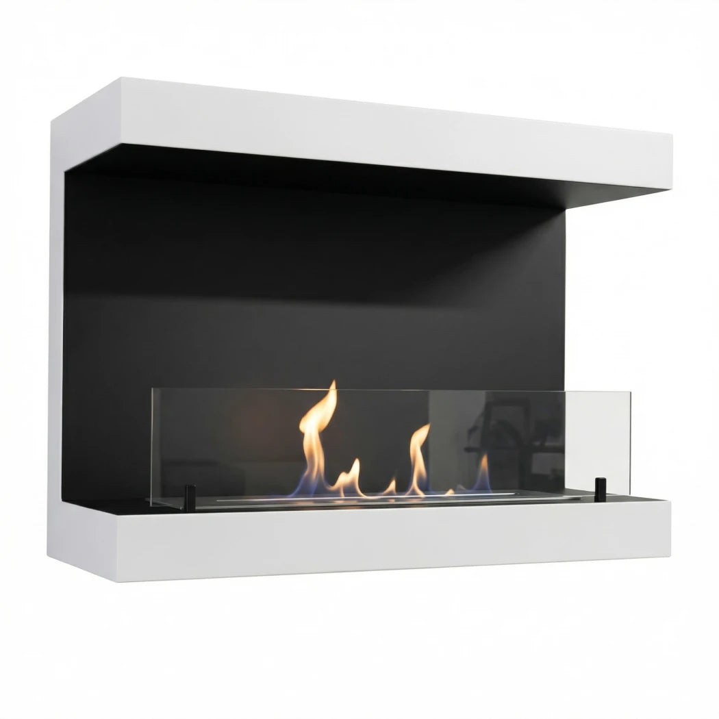 ScandiFlames Dakota Wall-Mounted Bioethanol Fireplace lifestyle view 6