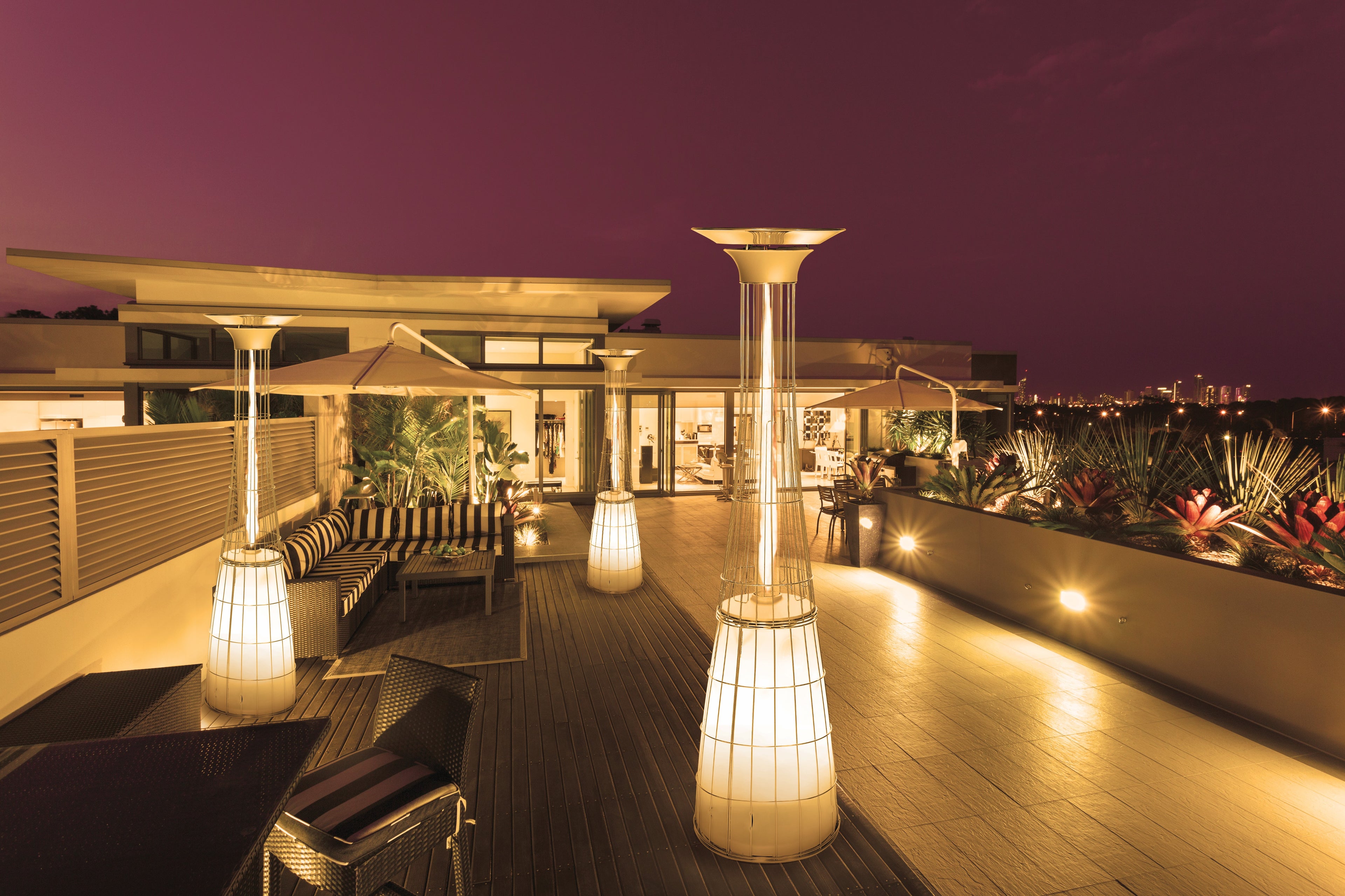 Italkero Dolce Vita E.P. Outdoor Flame Heater – Stainless Steel (Natural Gas) | Fixed Line