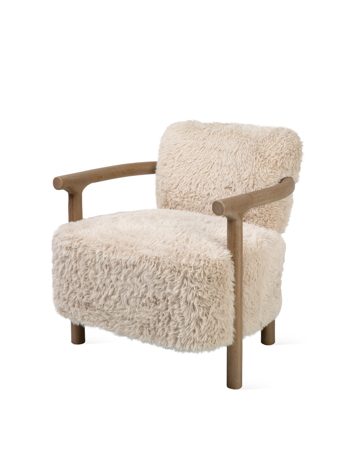 Eastcott Armchair – Ash Wood, Cream