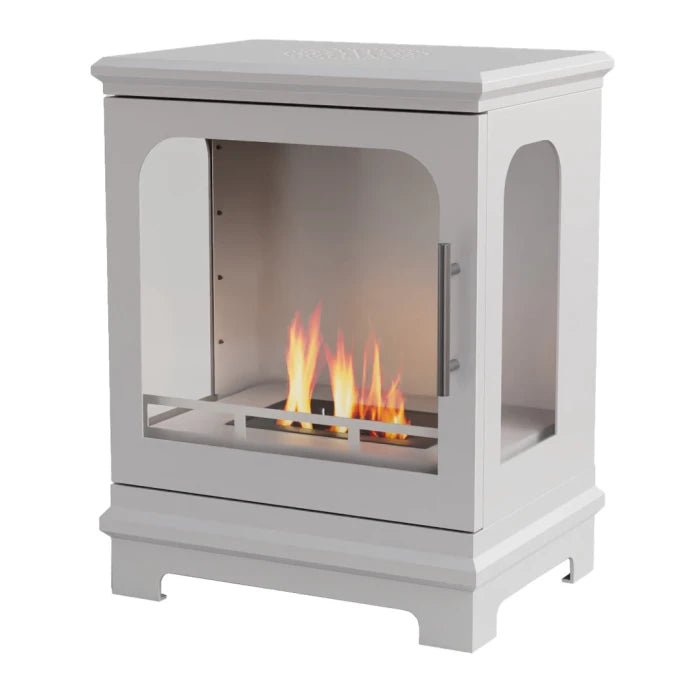 ScandiFlames Honolulu – White Freestanding Bioethanol Stove