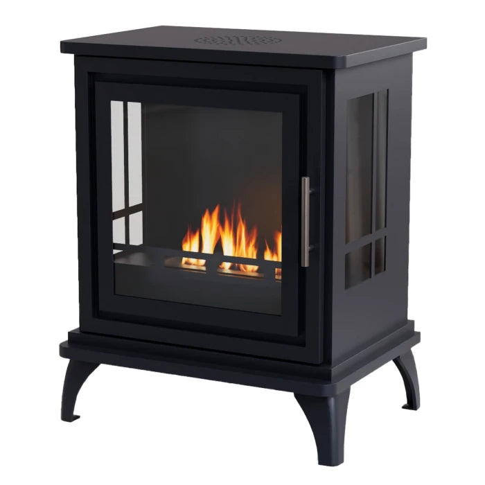 ScandiFlames Nashville – Freestanding Bioethanol Indoor Stove – Black