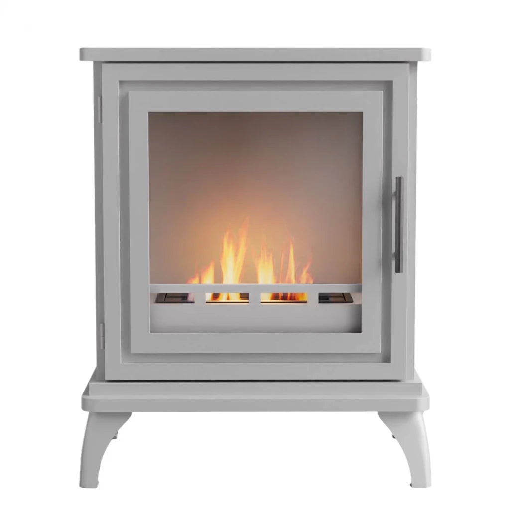 ScandiFlames Nashville – Freestanding Bioethanol Indoor Stove – White