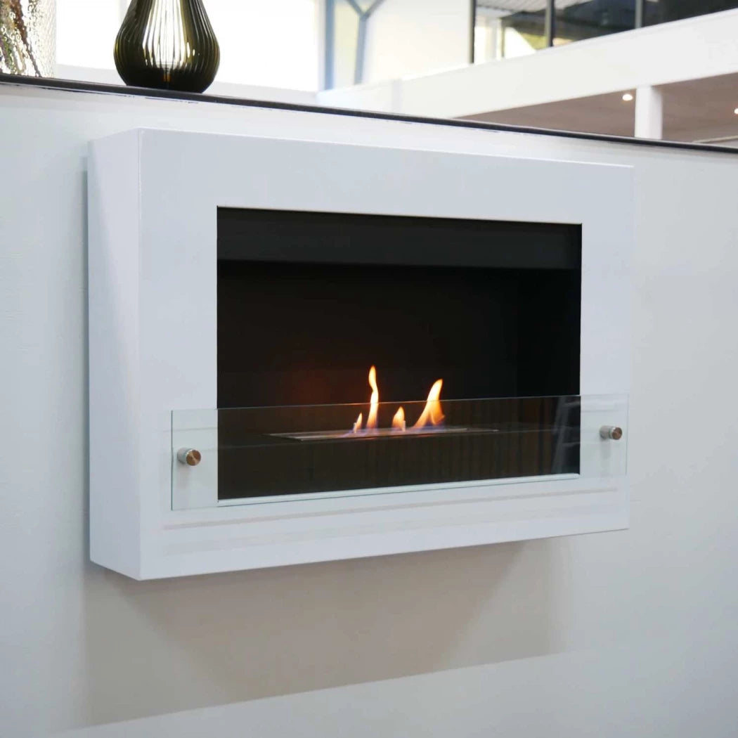 ScandiFlames Nebraska Wall-Mounted Bioethanol Fireplace lifestyle view 1