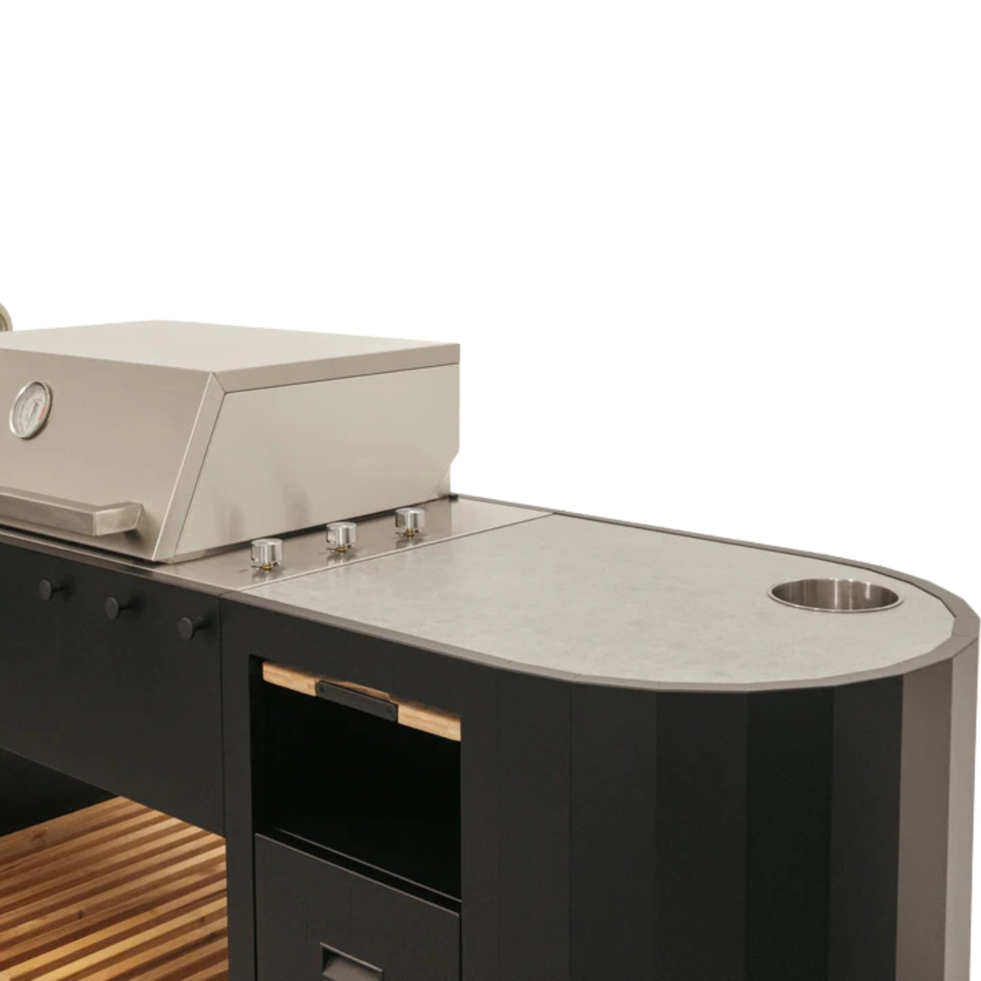 Q-Boo OVO GL Large Freestanding Outdoor Kitchen with Sink
