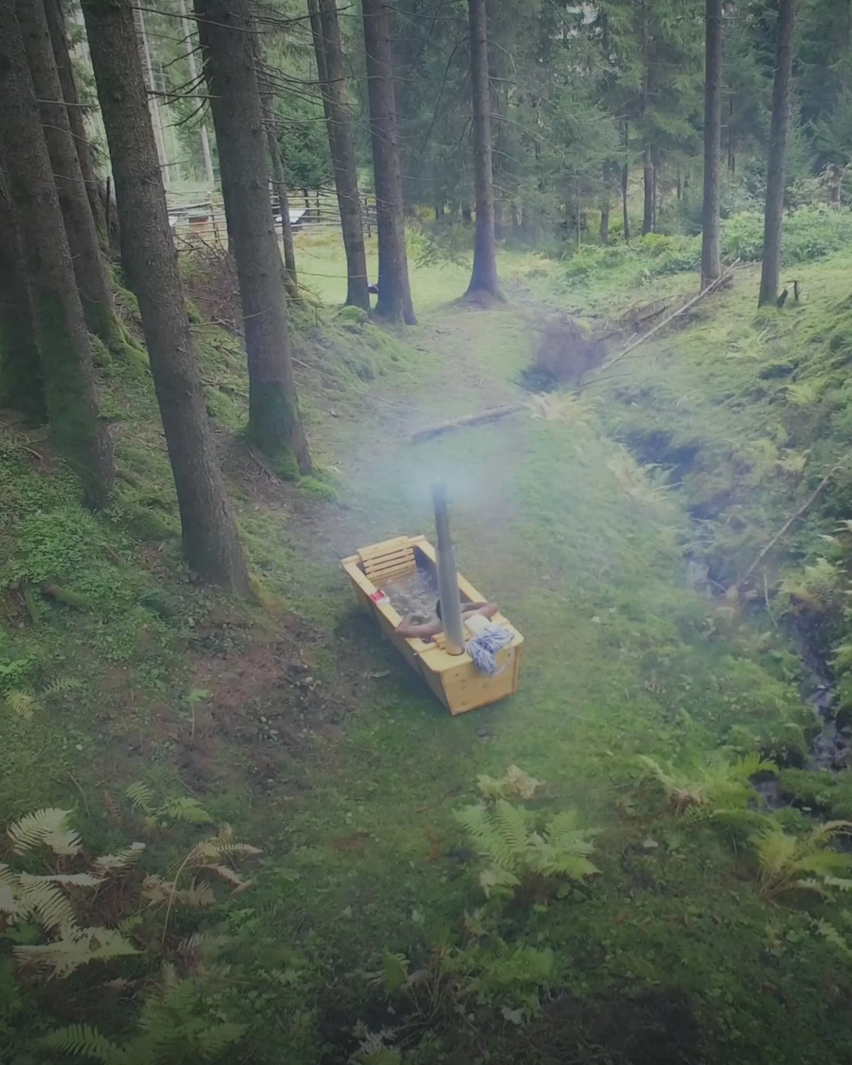 FEUERWASSER Wood-Fired Outdoor Bathtub