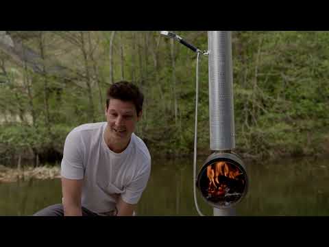 FEUERWASSER Outdoor Shower | Wood-Fired Garden Shower