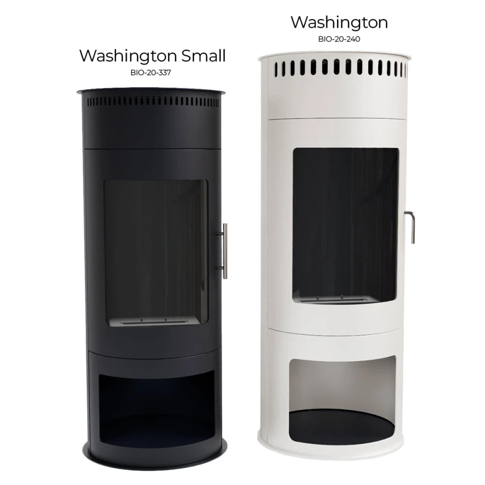 ScandiFlames Washington Small Bioethanol Stove – Compact Freestanding Indoor Fire